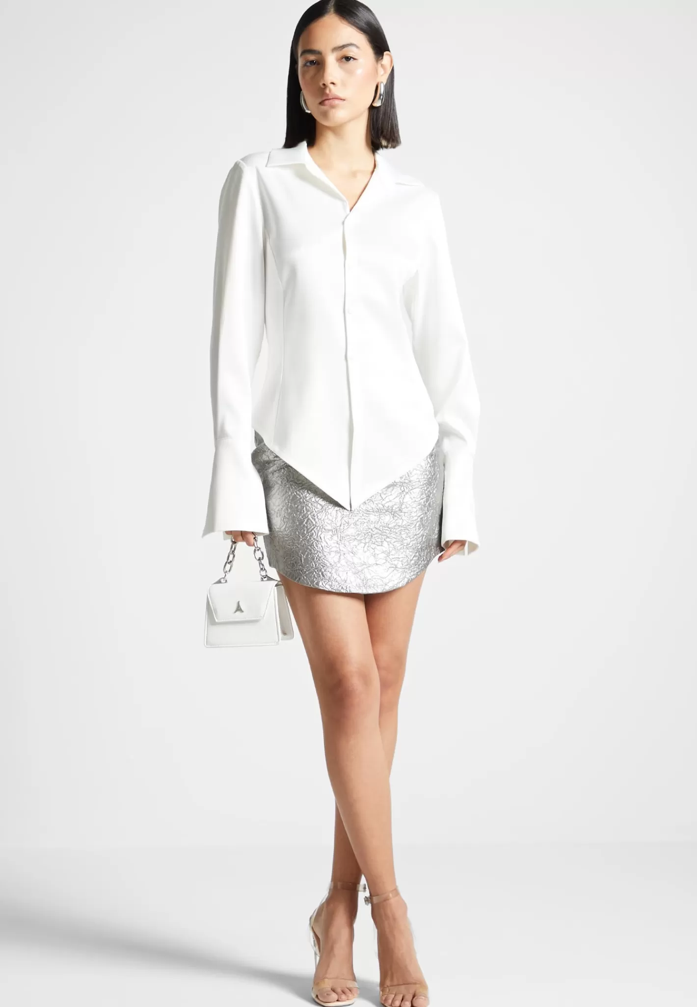 Angled Satin Shirt - -Manière De Voir Cheap
