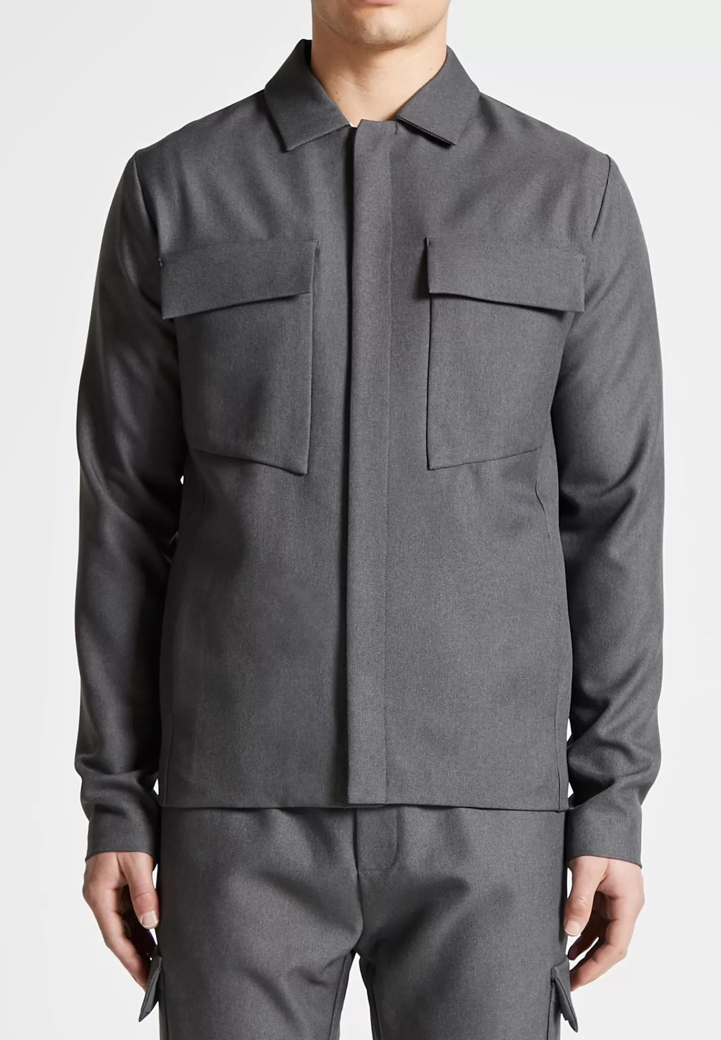 Angular Pocket Overshirt - Marl-Manière De Voir Best Sale