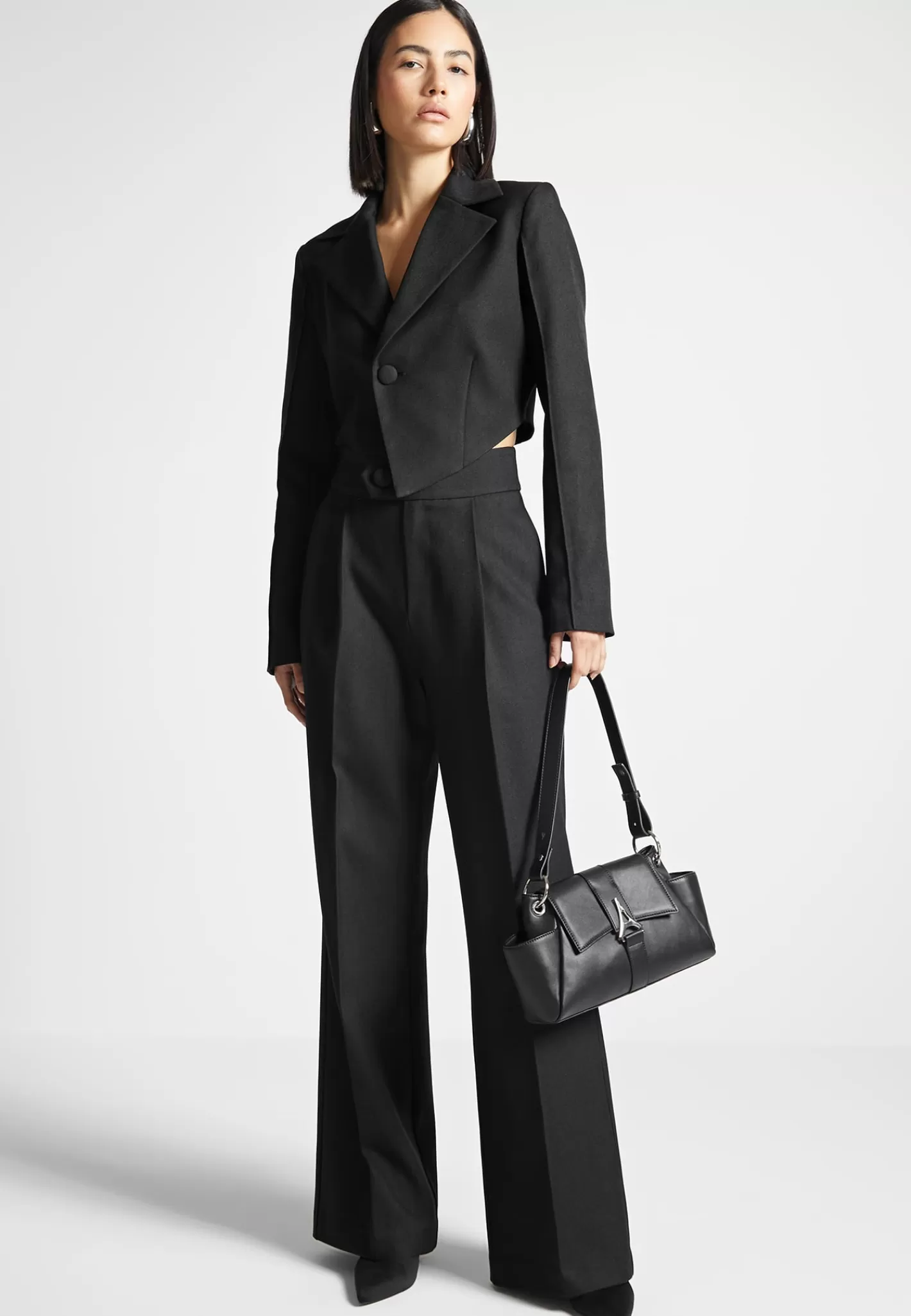 Asymmetric Tailored Cropped Blazer - -Manière De Voir Outlet