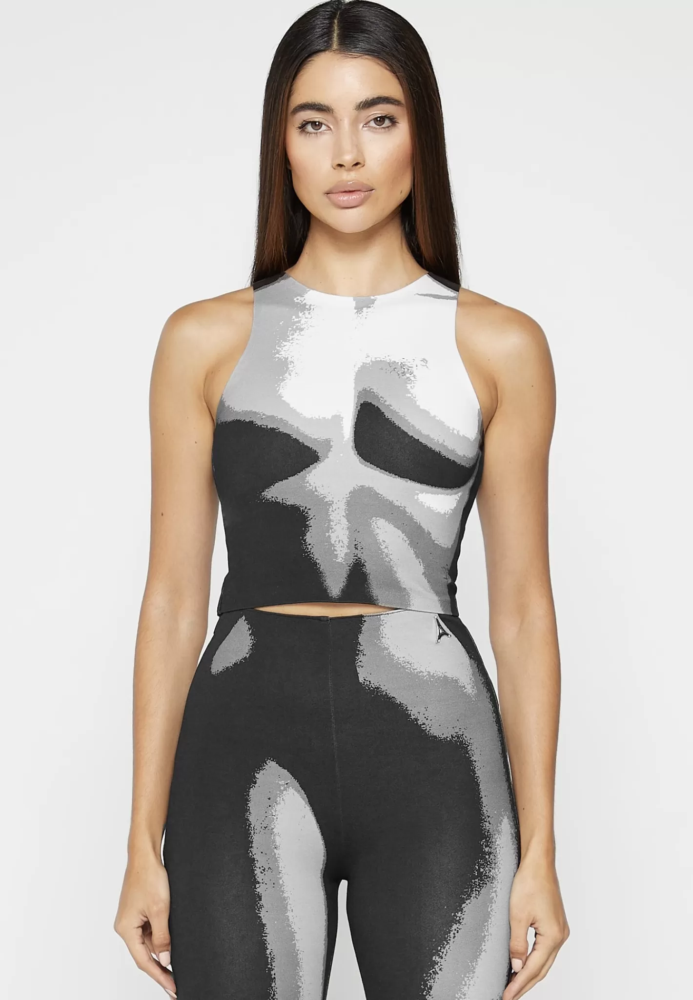 Body Print Racer Top - -Manière De Voir Fashion