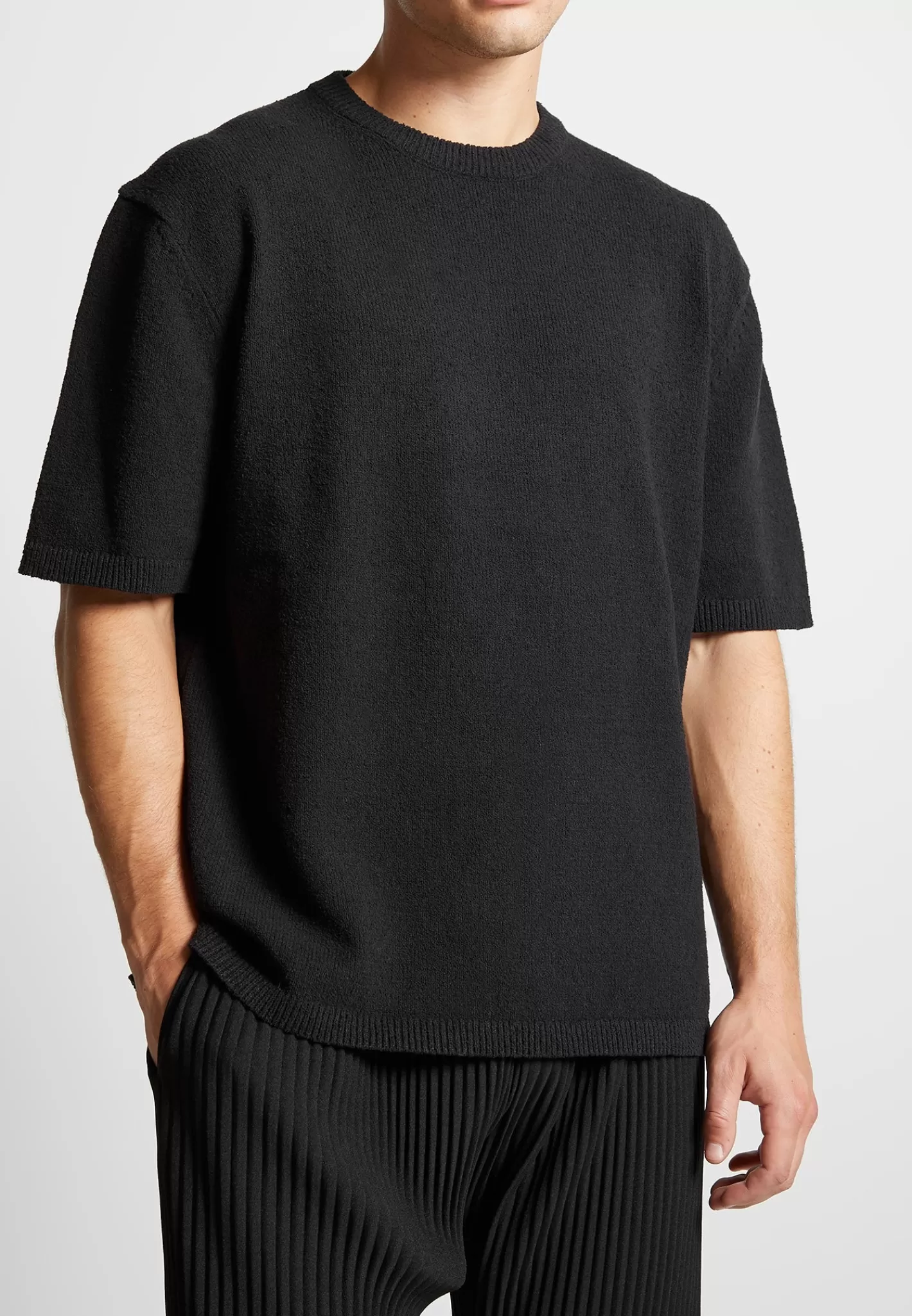 Boucle Knit Oversized Fit T-Shirt - -Manière De Voir Cheap