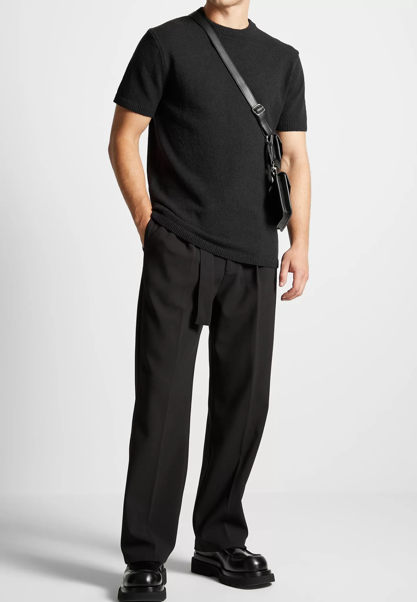 Boucle Knit Regular Fit T-Shirt - -Manière De Voir Shop