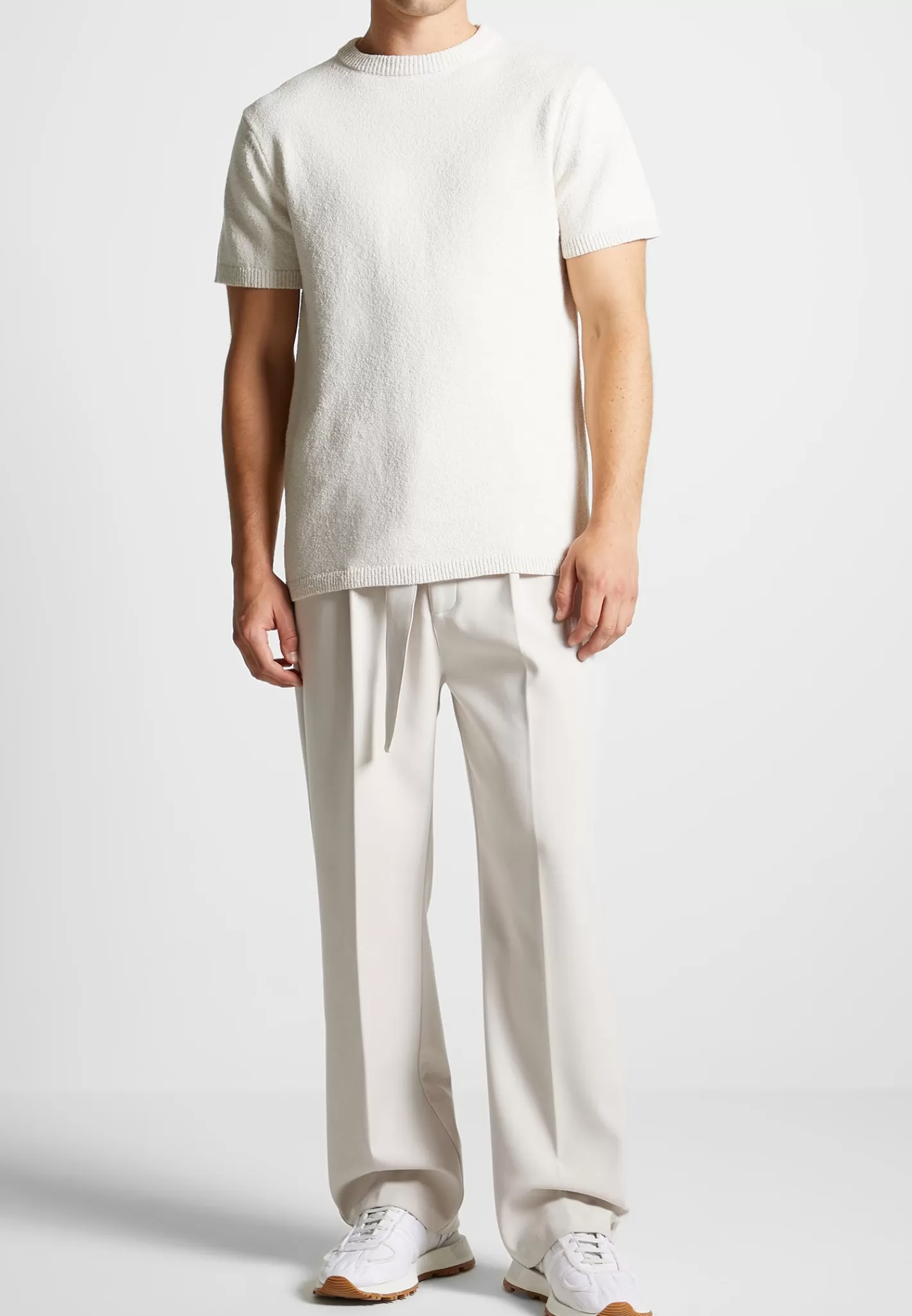 Boucle Knit Regular Fit T-Shirt - -Manière De Voir Shop