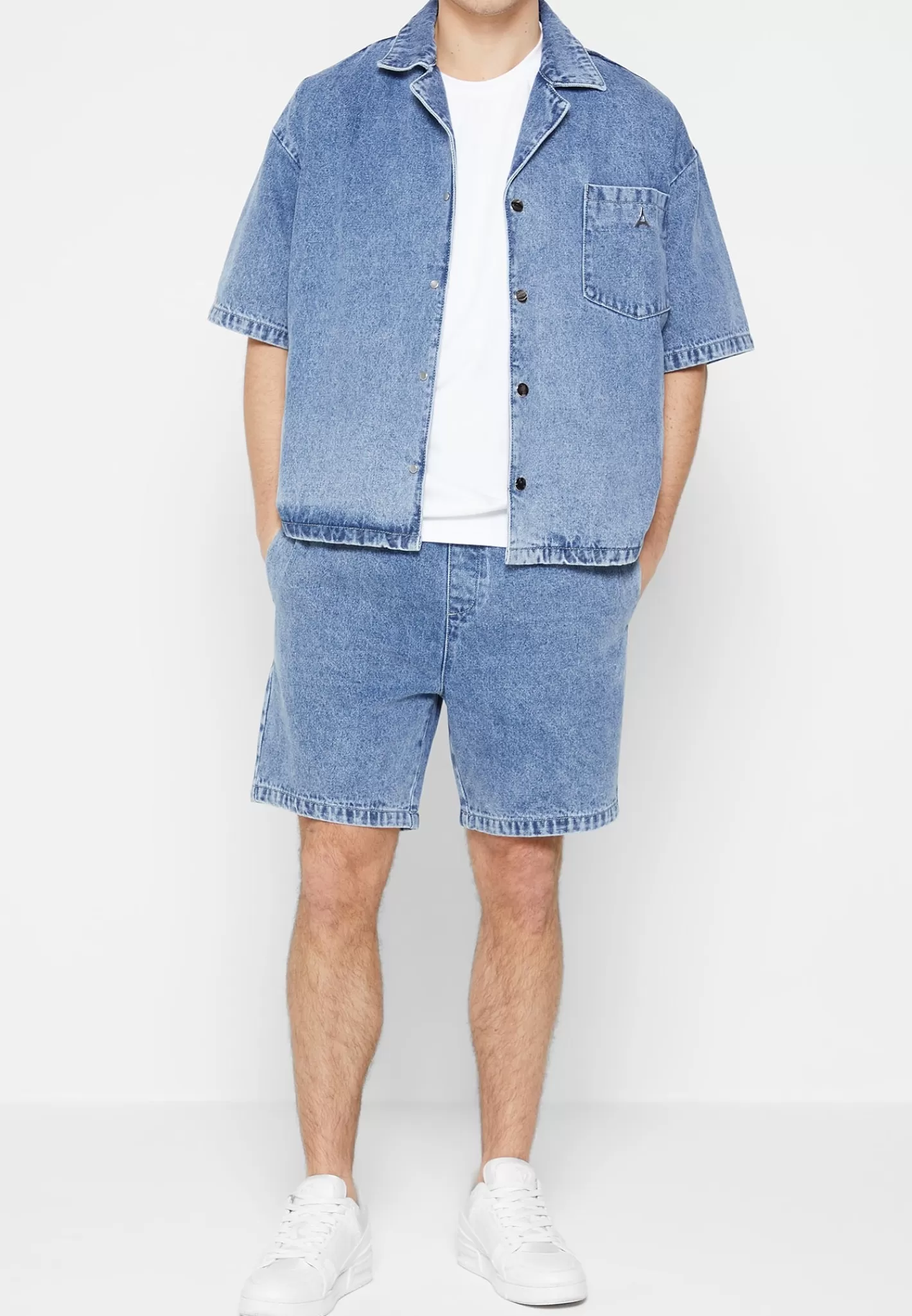 Boxy Denim Shirt - Mid -Manière De Voir Best