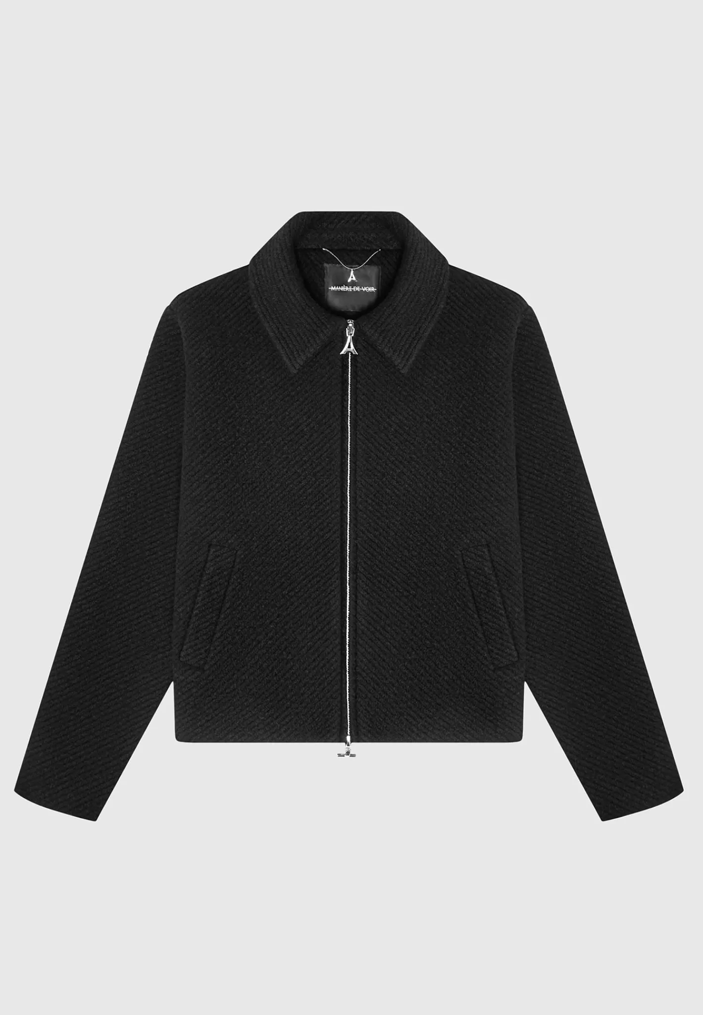 Boxy Wool Twill Jacket - -Manière De Voir Store