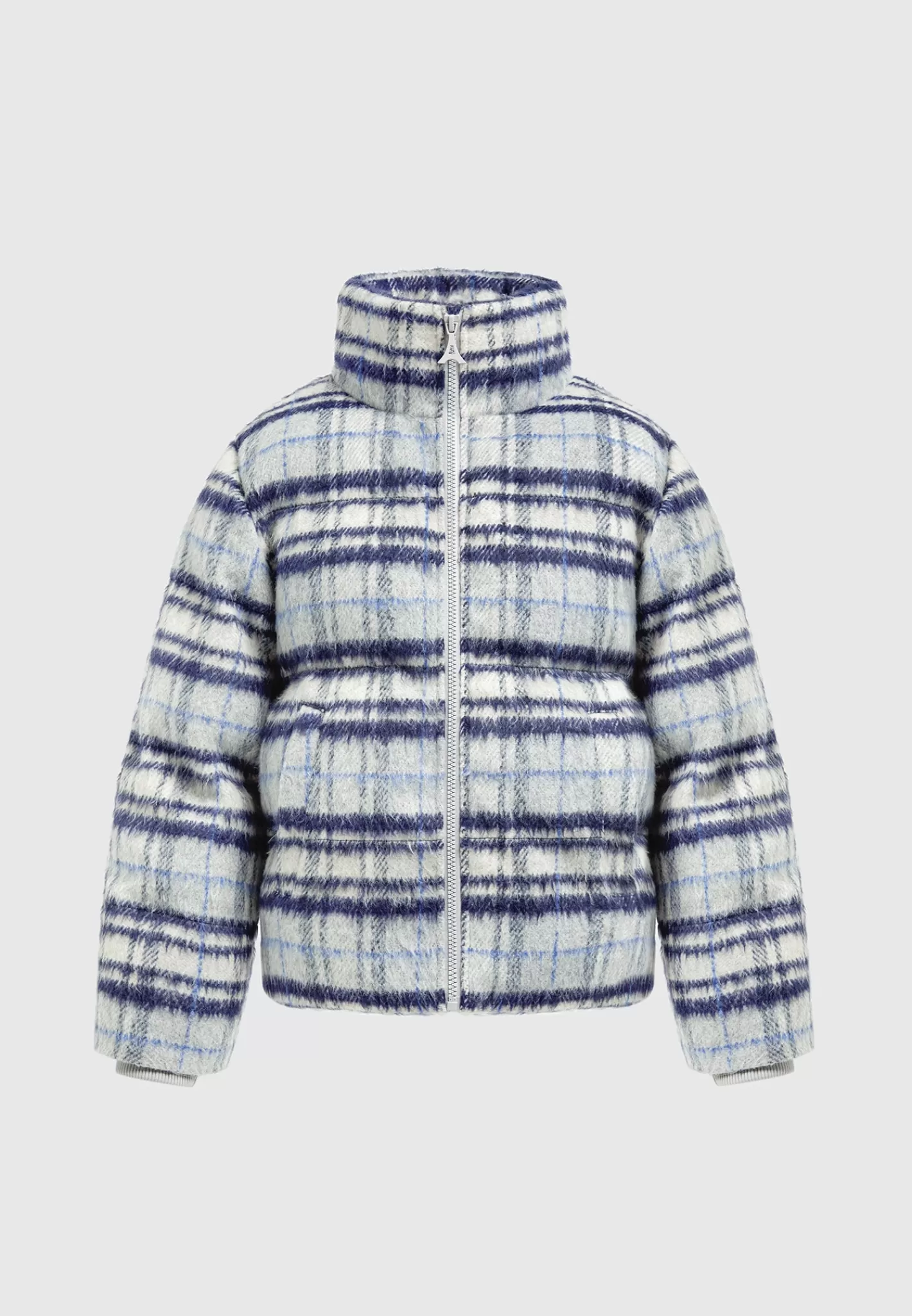 Brushed Check Puffer Jacket - -Manière De Voir Hot