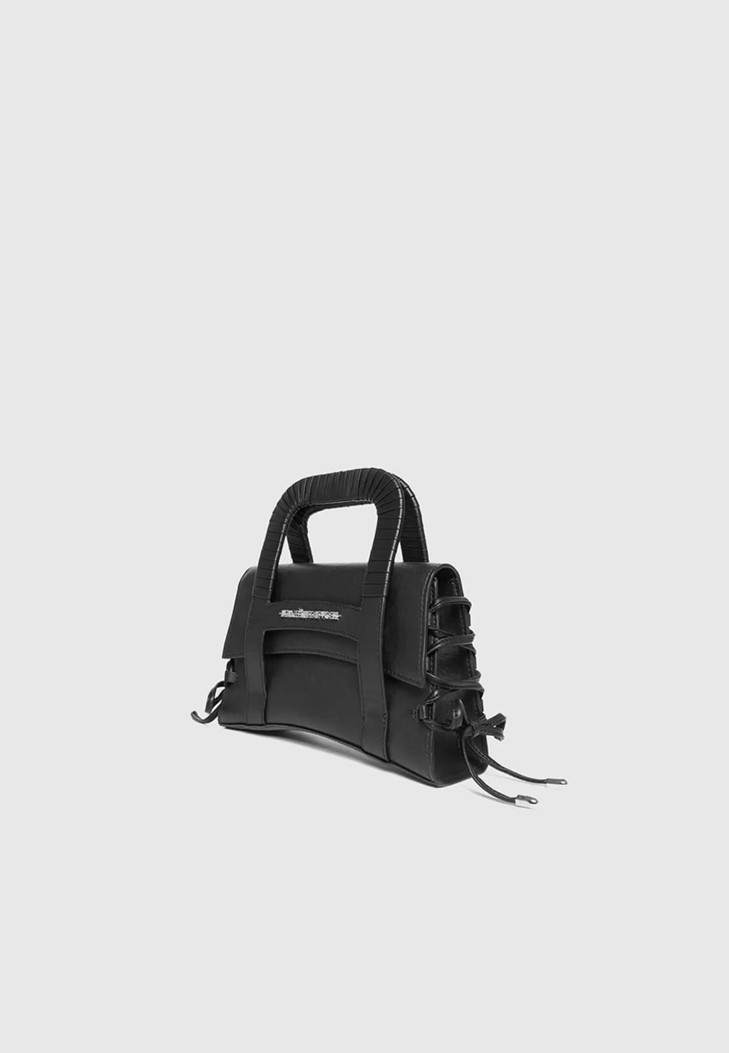 Caged Vegan Leather Lace Up Bag - -Manière De Voir Flash Sale