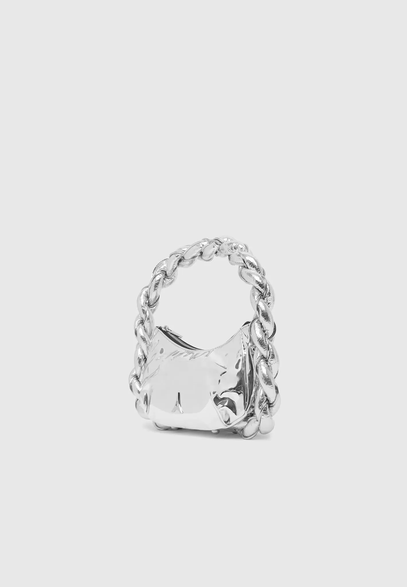 Chain Plaited Rope Handbag - Chrome-Manière De Voir Online