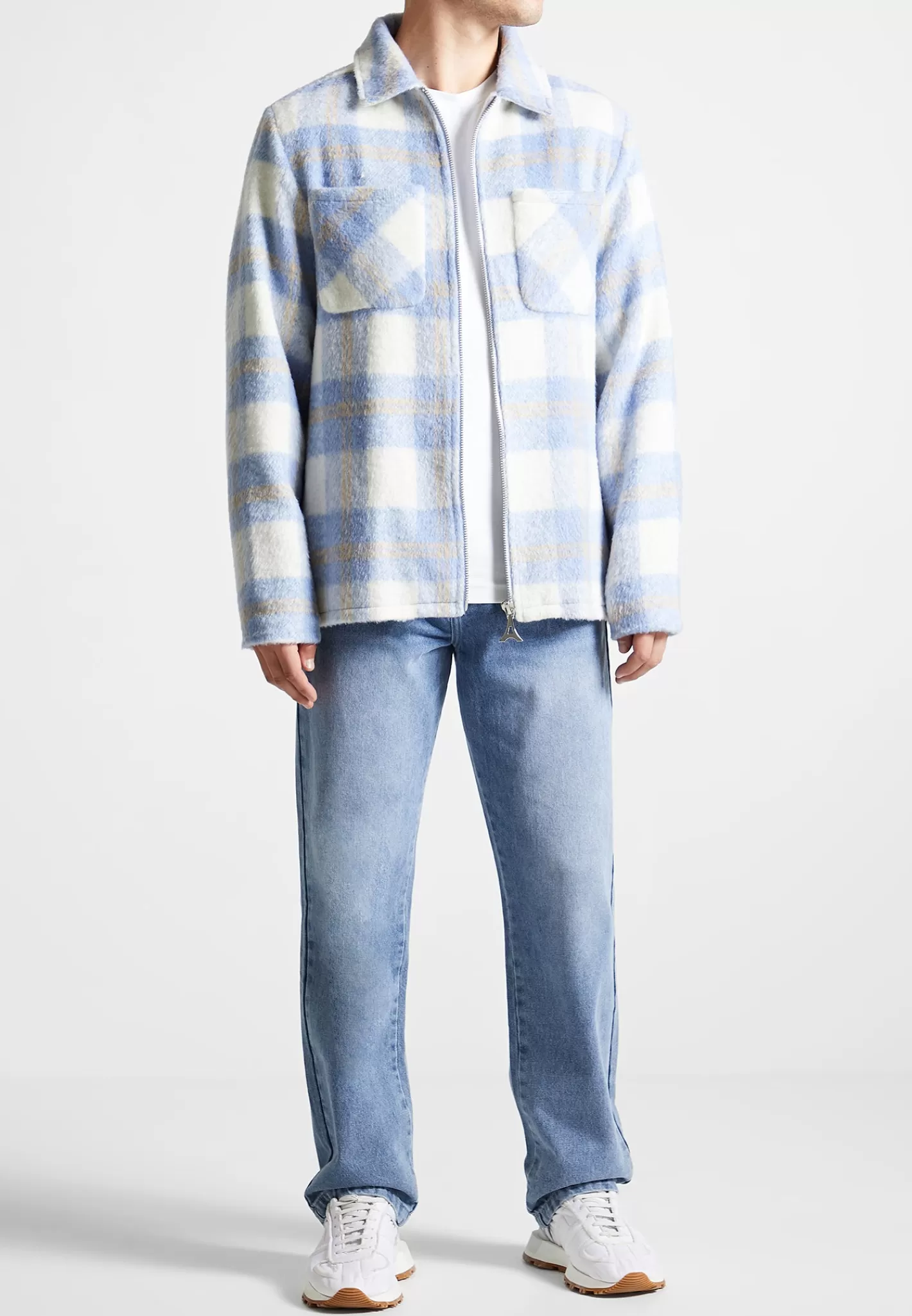 Checked Wool Shacket - -Manière De Voir Outlet
