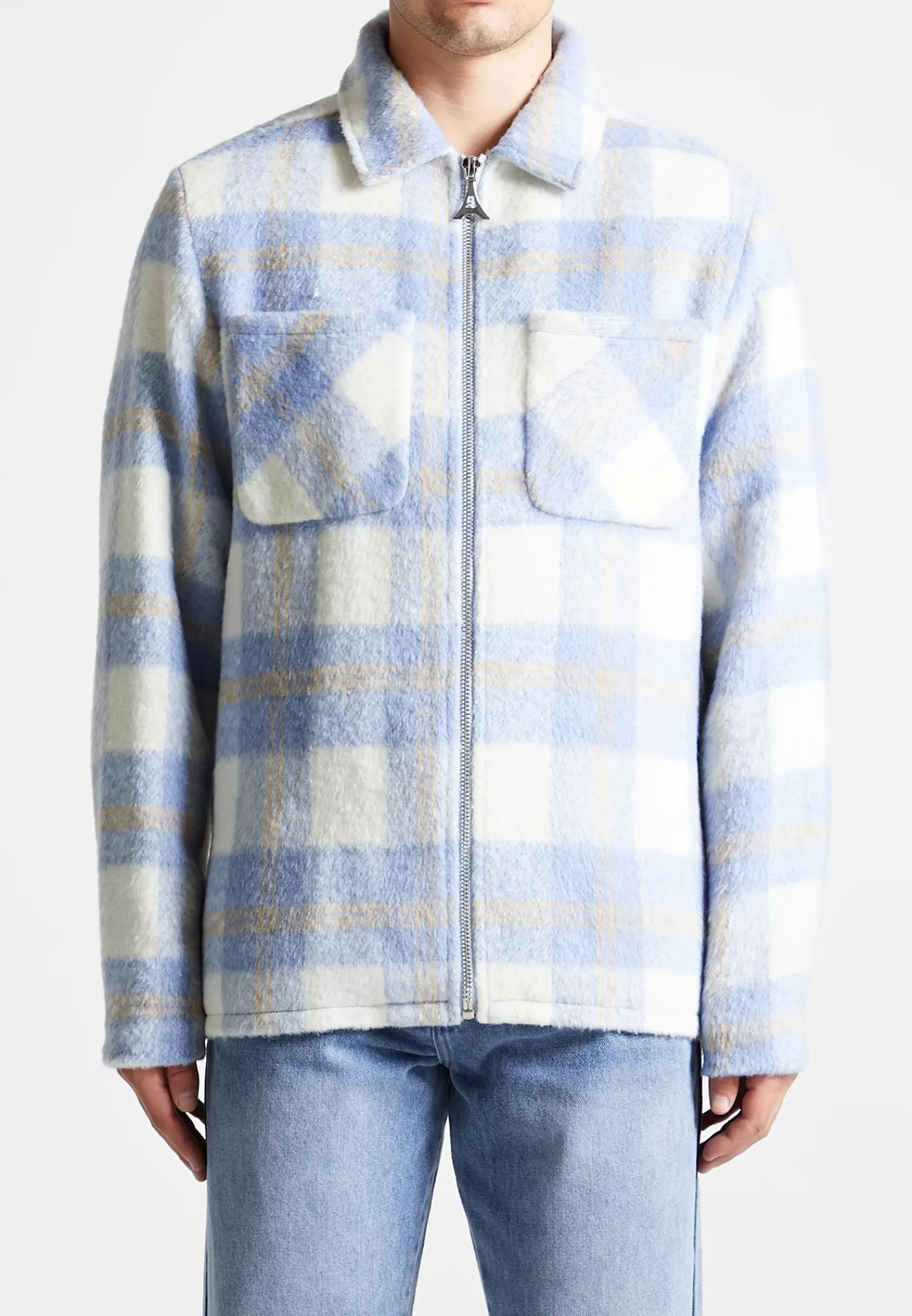 Checked Wool Shacket - -Manière De Voir Outlet