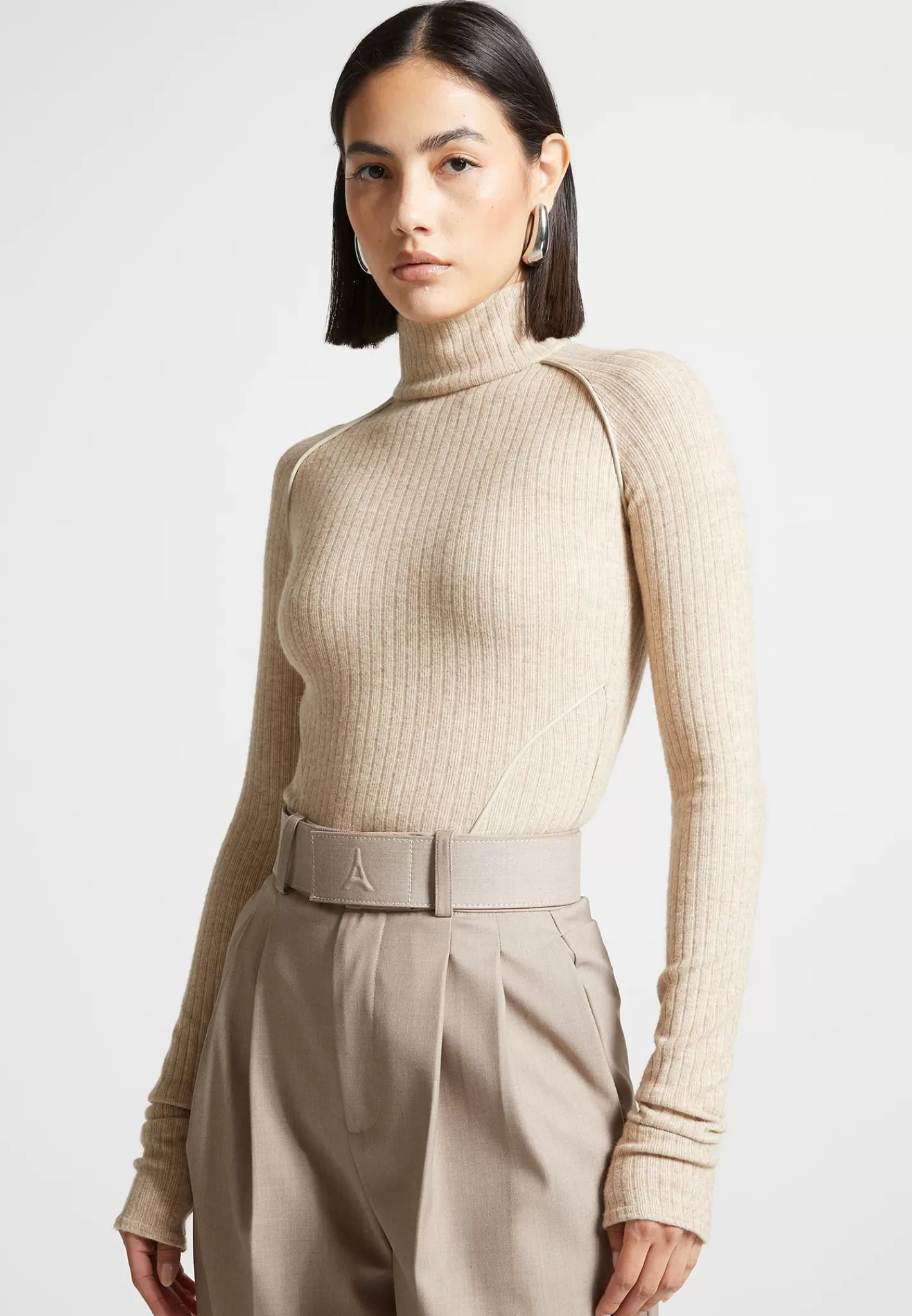 Contour Piping Rib Bodysuit - -Manière De Voir Flash Sale
