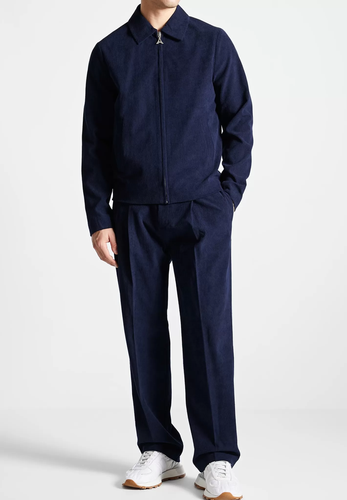 Corduroy Pleated Trousers - -Manière De Voir Shop
