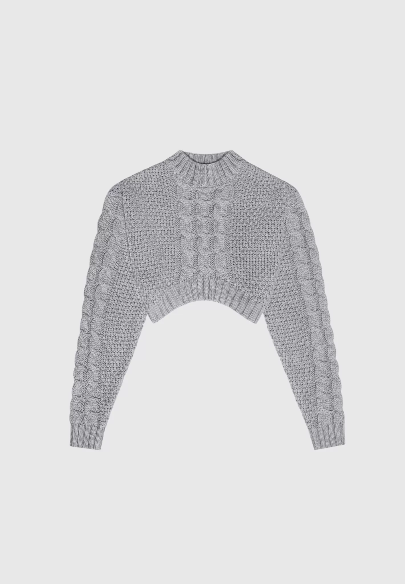 Cropped Cable Knit Jumper - -Manière De Voir Best
