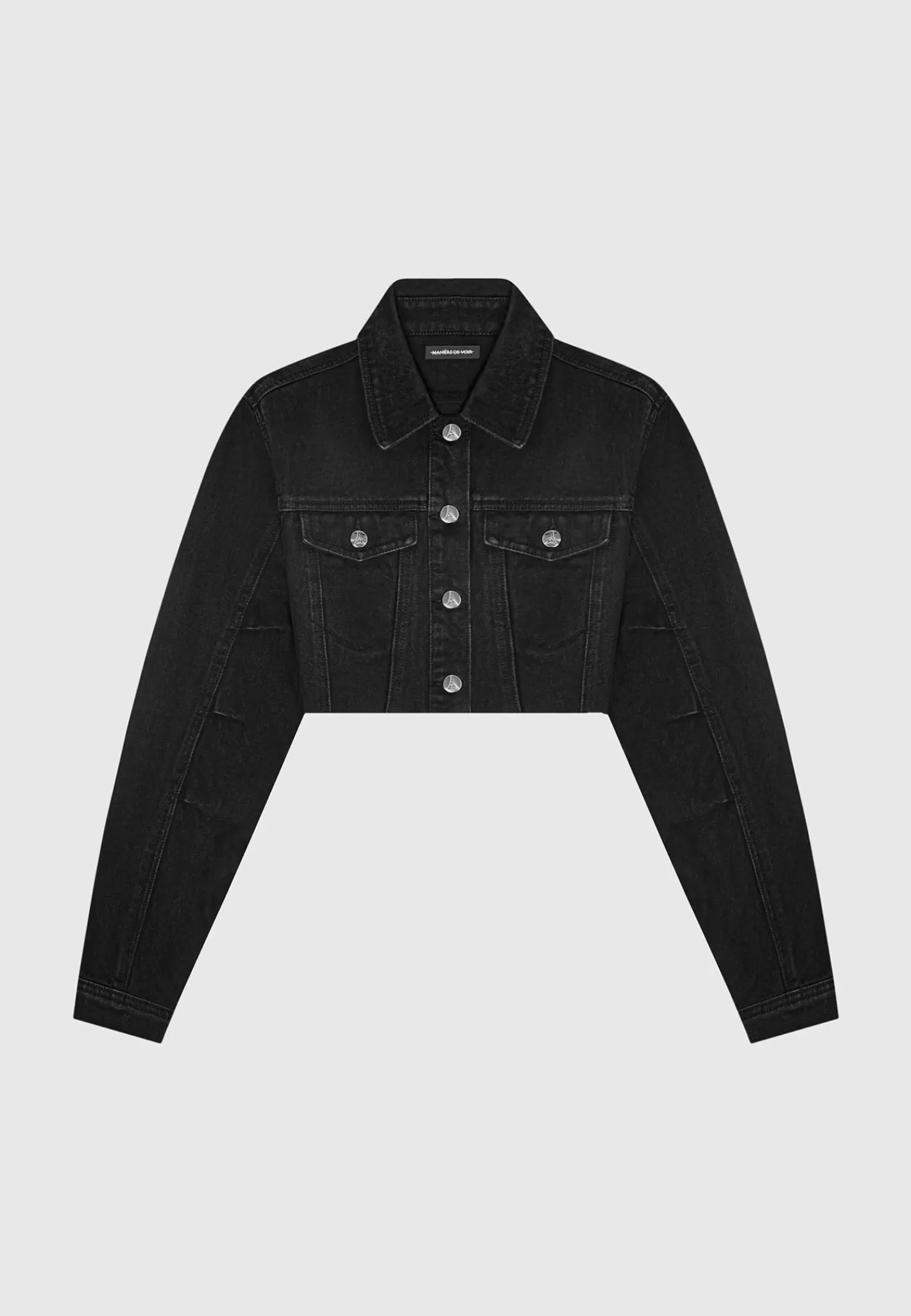 Cropped Tacked Sleeve Jacket - -Manière De Voir Sale