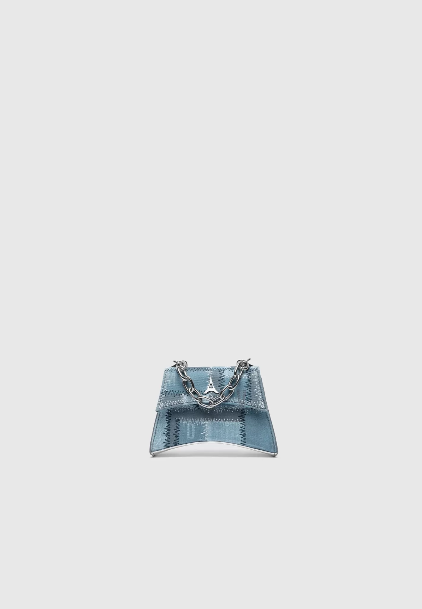 Denim and Silver Mini Bag - -Manière De Voir Sale