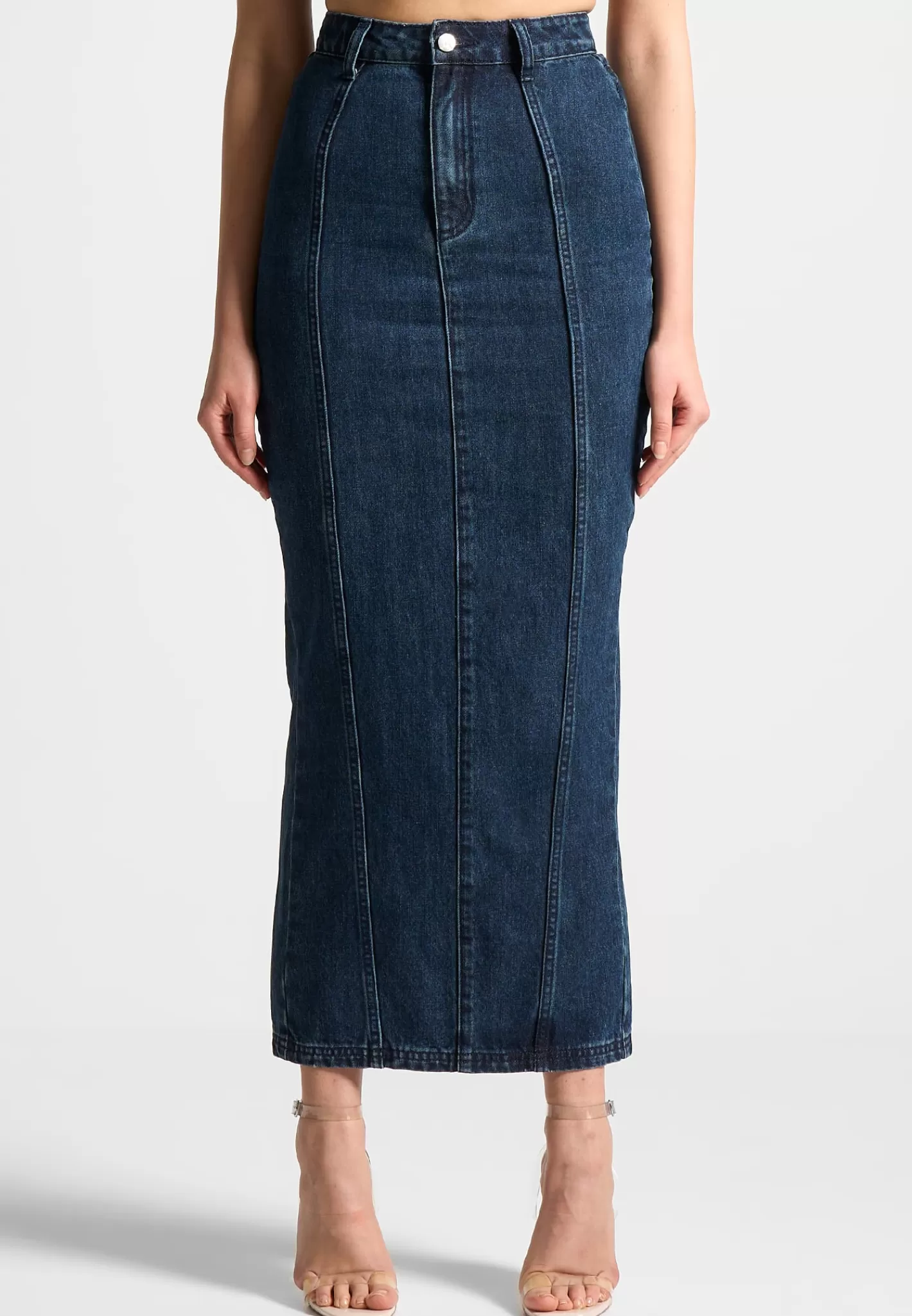 Denim Midaxi Skirt - -Manière De Voir New