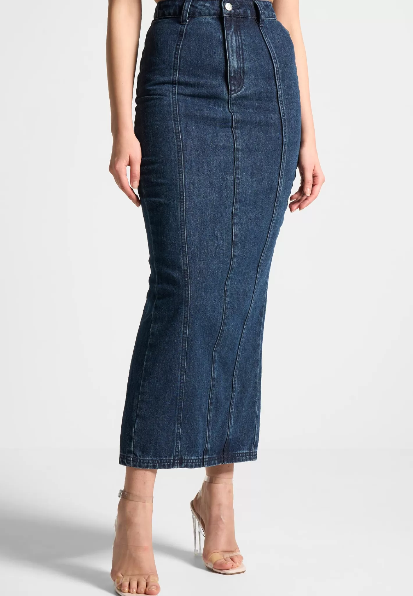 Denim Midaxi Skirt - -Manière De Voir New