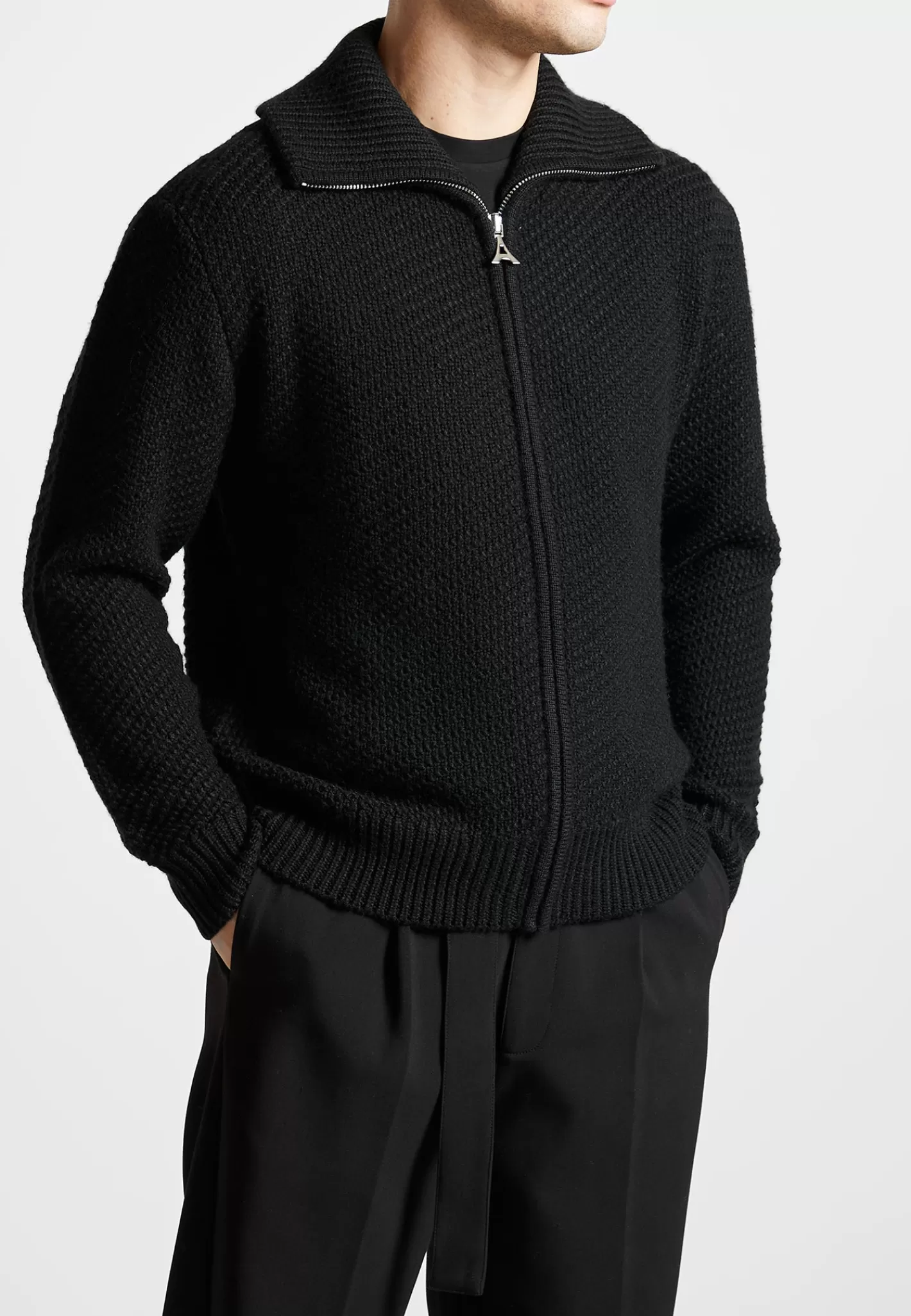 Diagonal Knit Cardigan - -Manière De Voir Store