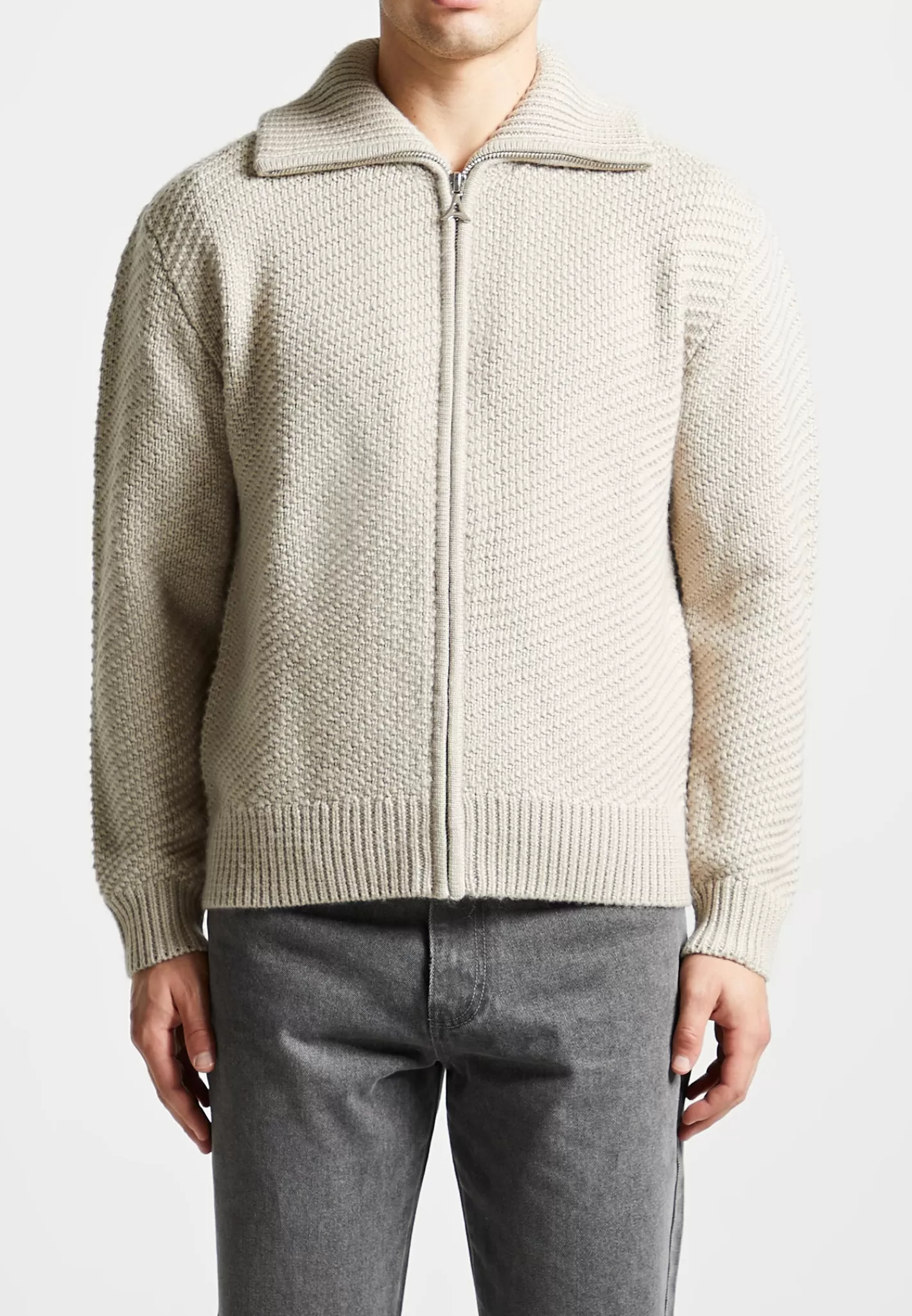 Diagonal Knit Cardigan - -Manière De Voir Hot