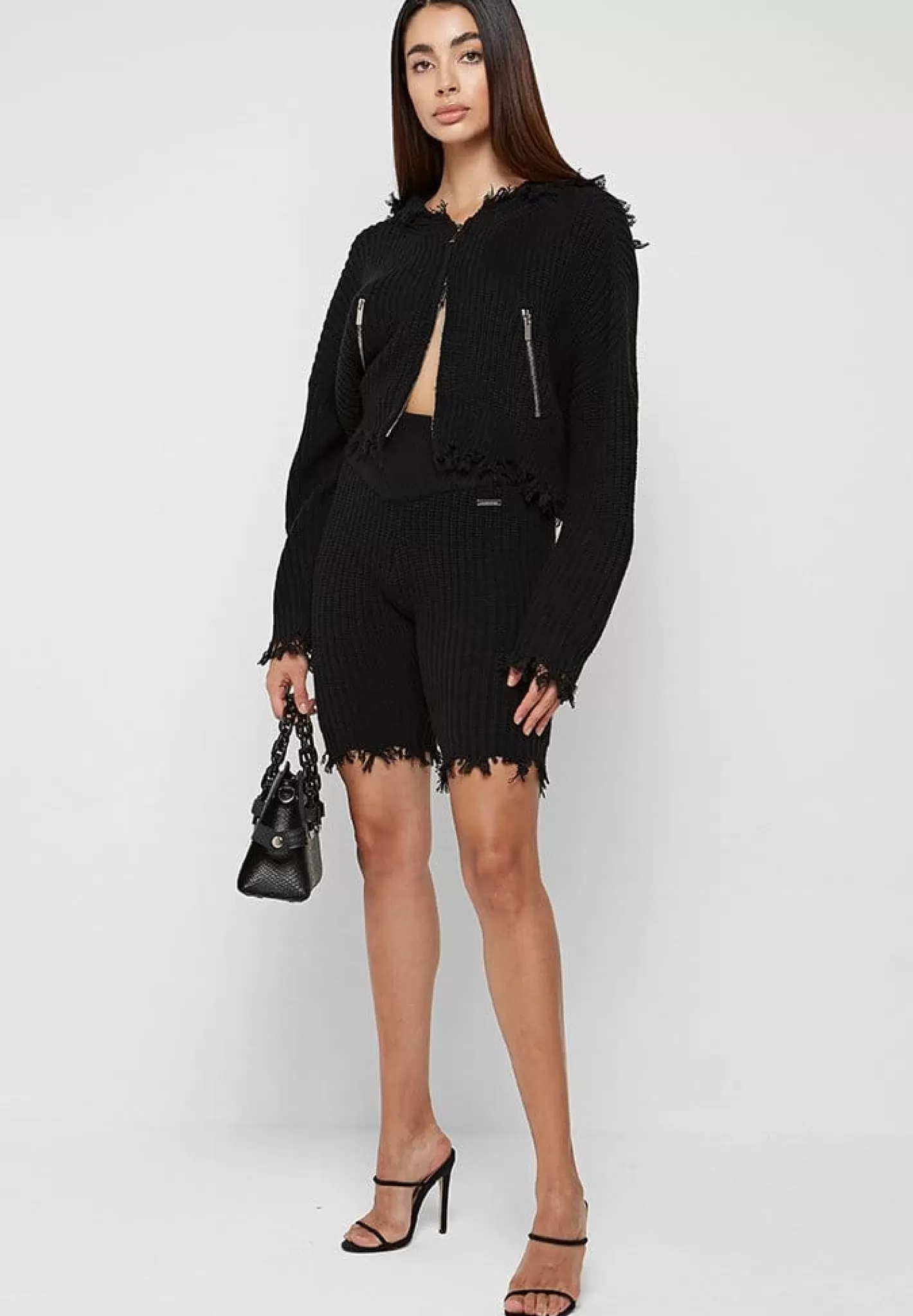 Distressed Knitted Cycling Shorts - -Manière De Voir Best