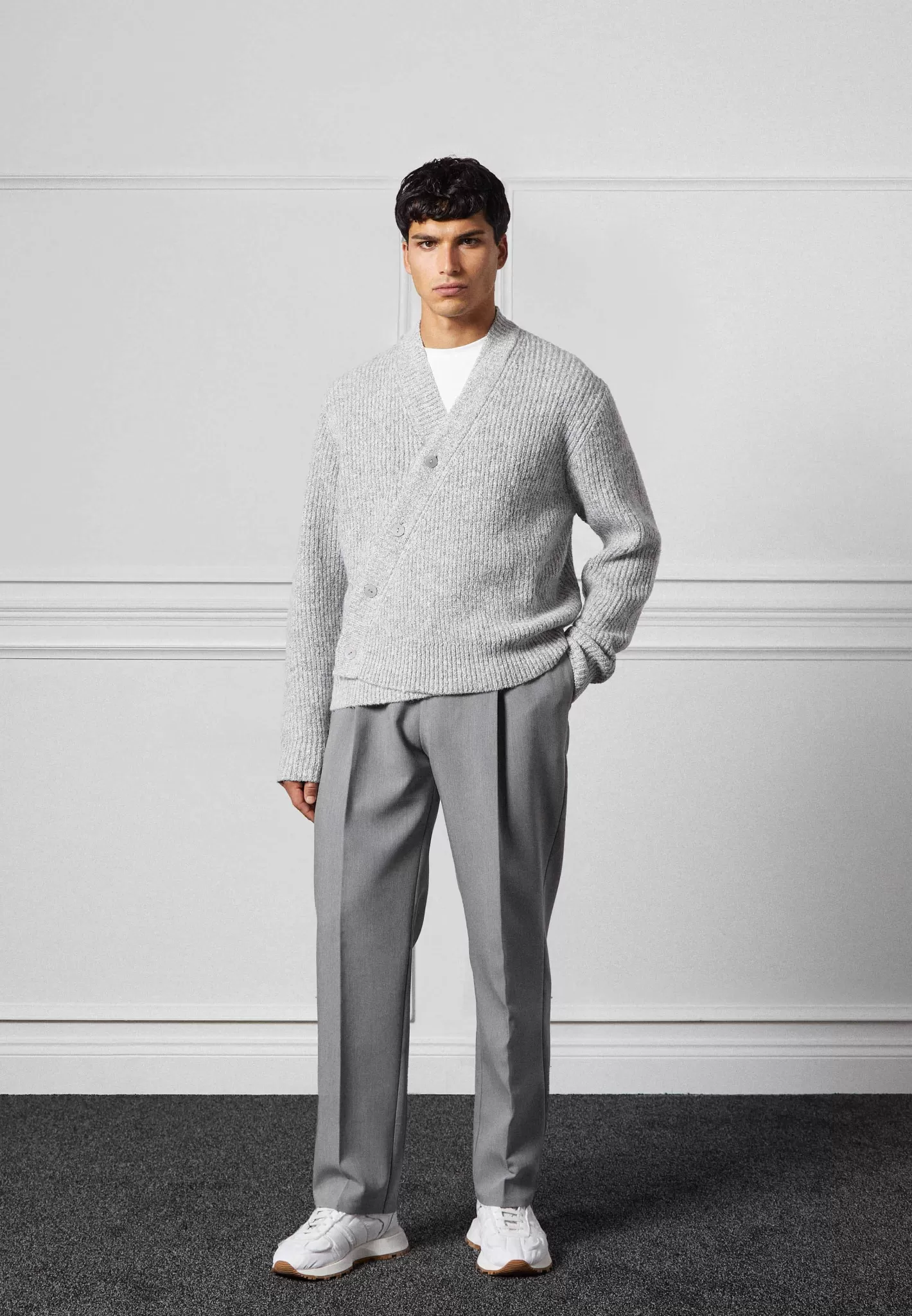 Double Breasted Brushed Knit Cardigan - -Manière De Voir Outlet