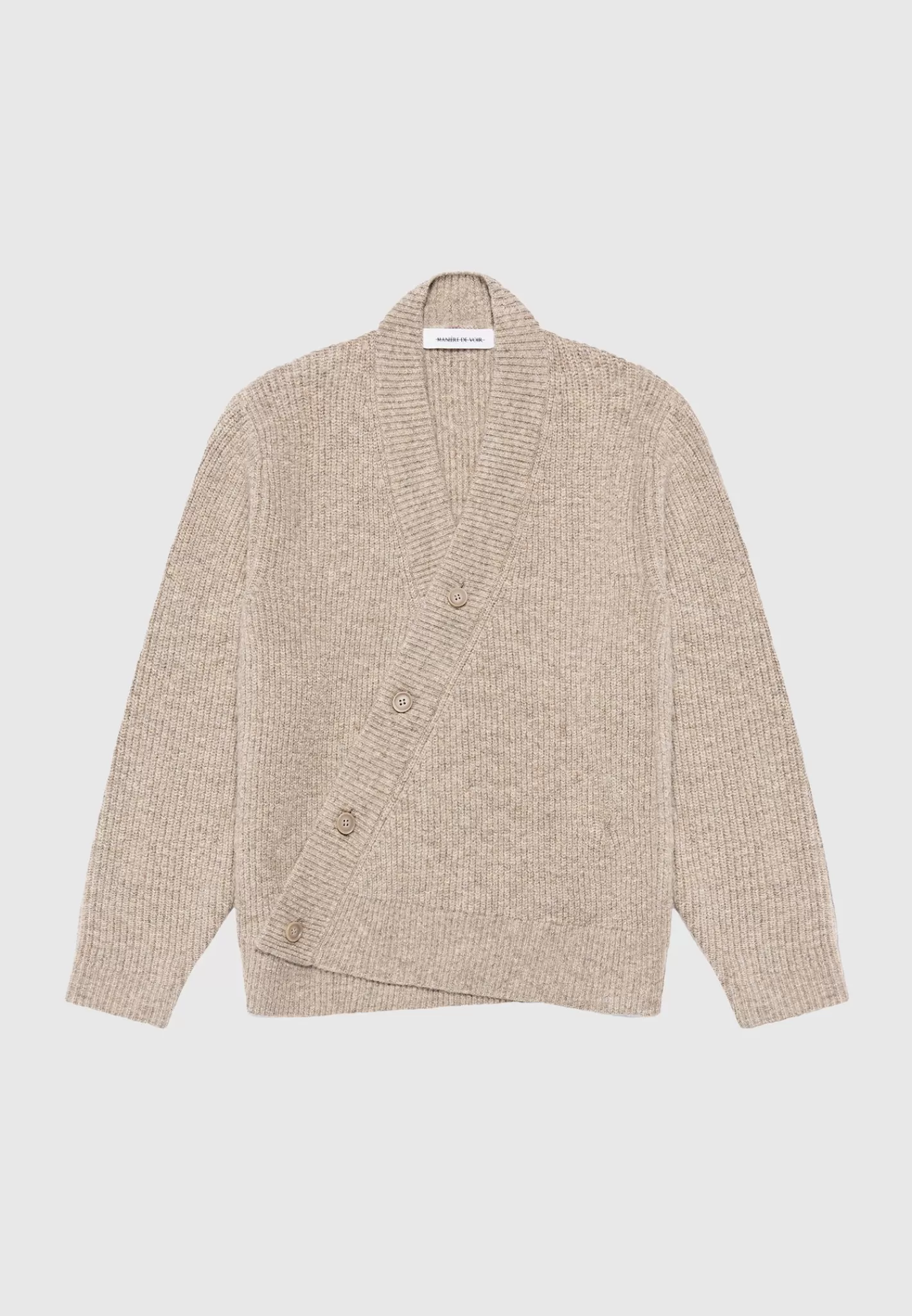 Double Breasted Brushed Knit Cardigan - -Manière De Voir Cheap