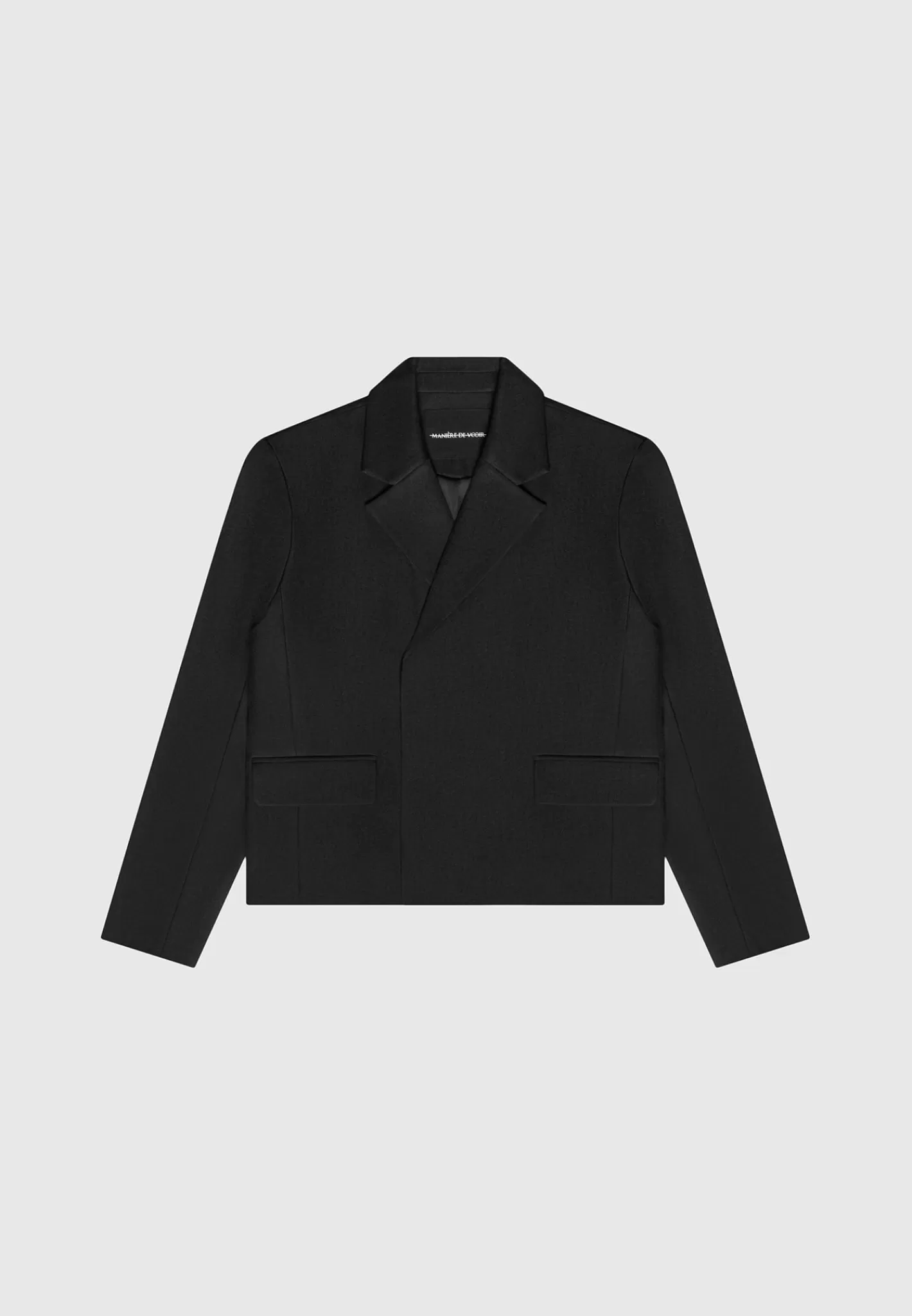 Double Breasted Tailored Cropped Blazer - -Manière De Voir Hot