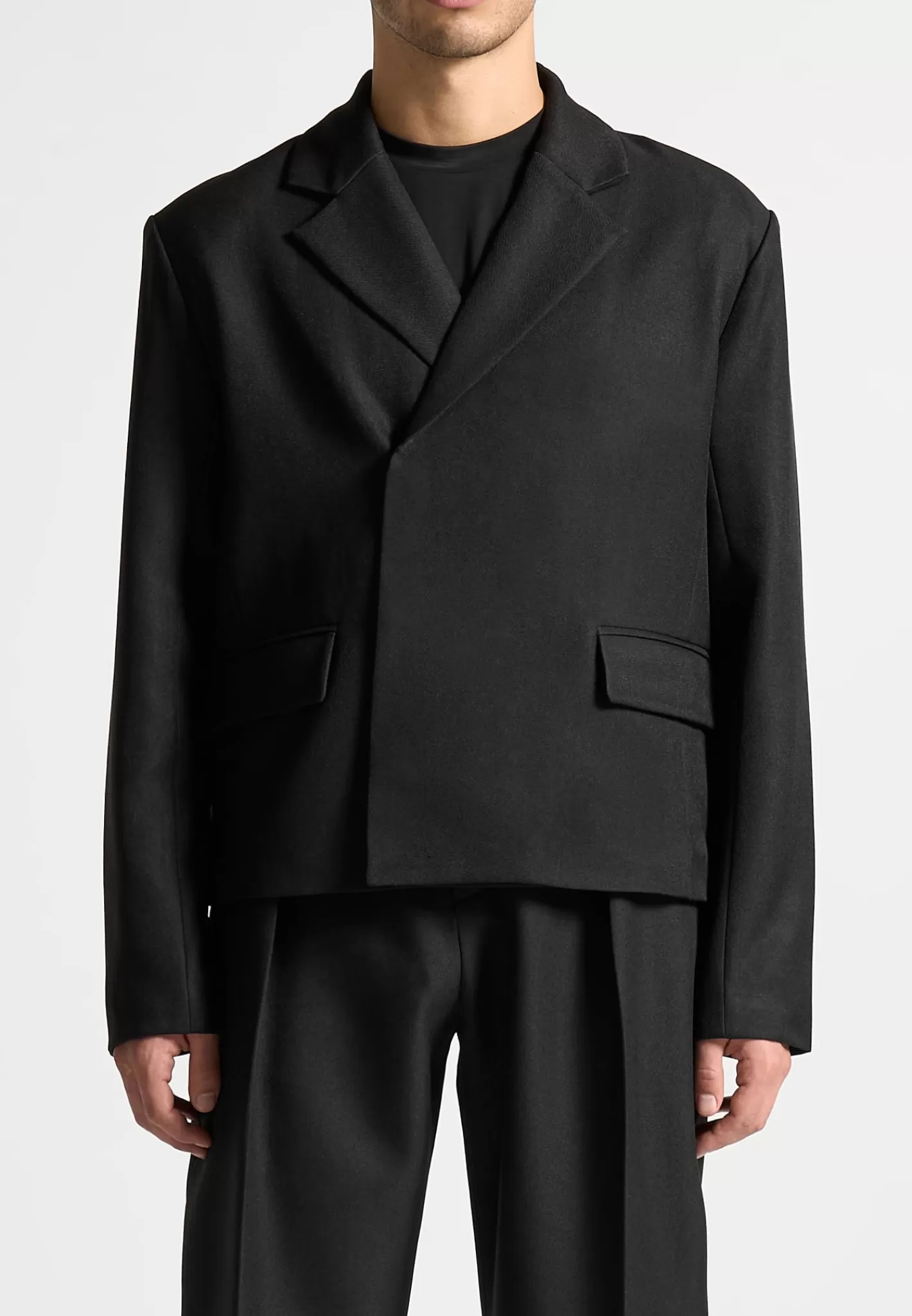 Double Breasted Tailored Cropped Blazer - -Manière De Voir Hot