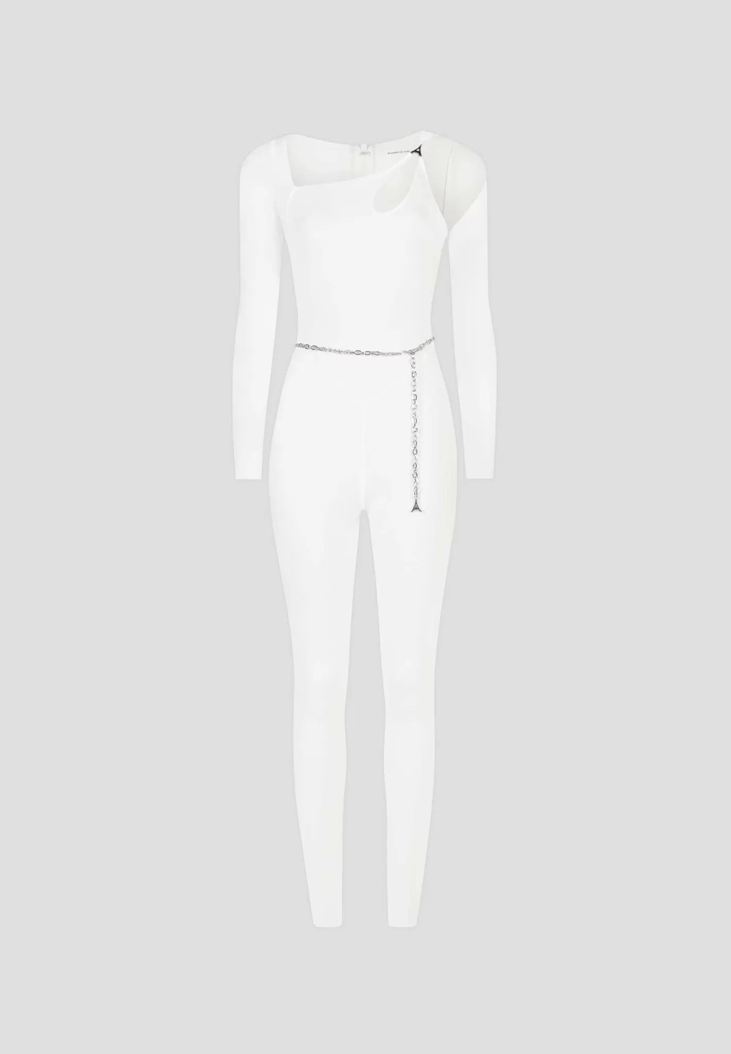 Eiffel Chain Detail Jumpsuit - Off White-Manière De Voir Hot