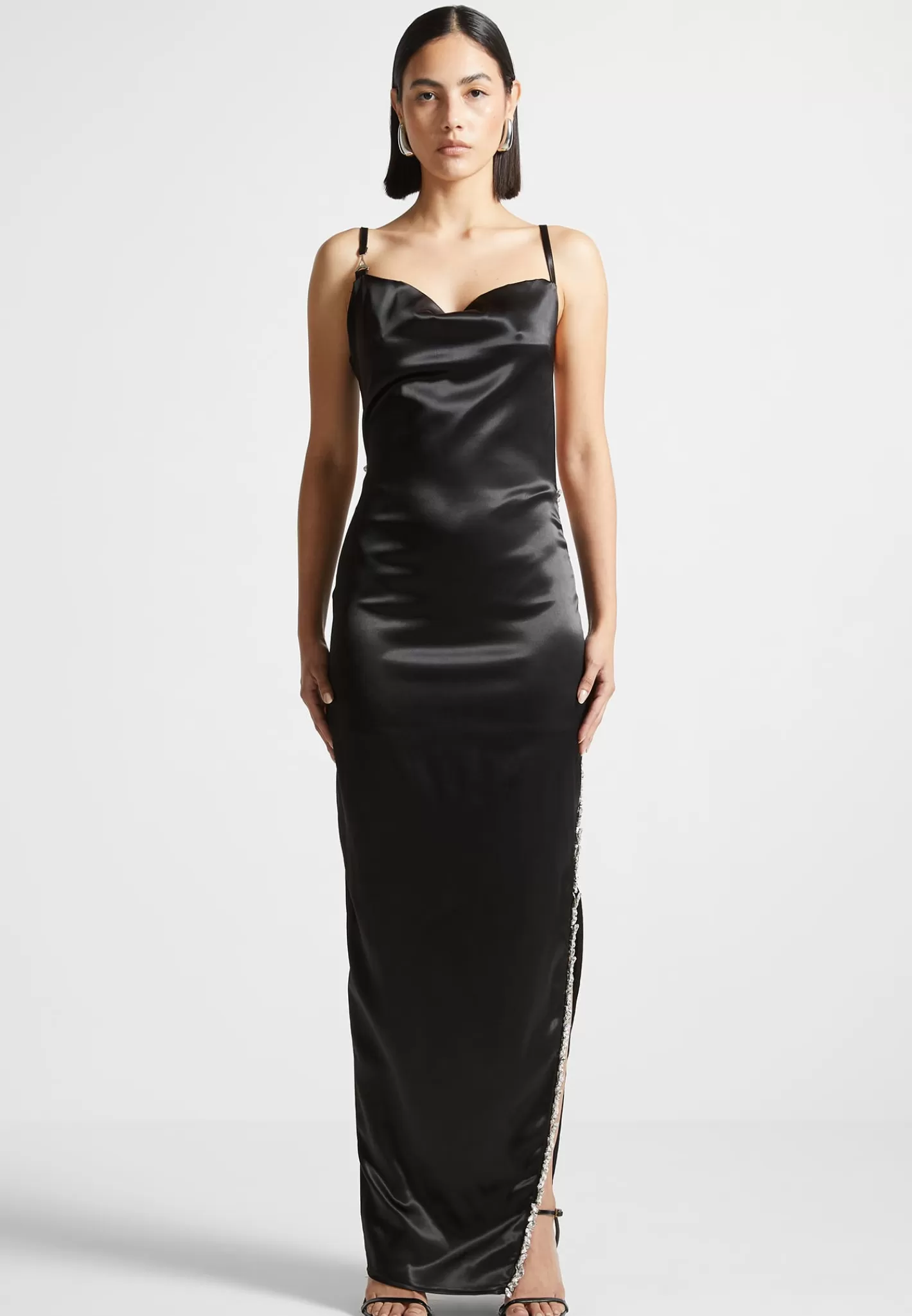 embellished_open_back_satin_midaxi_dress__black_9171.webp Embellished Open Back Satin Midaxi Dress - -Manière De Voir Online