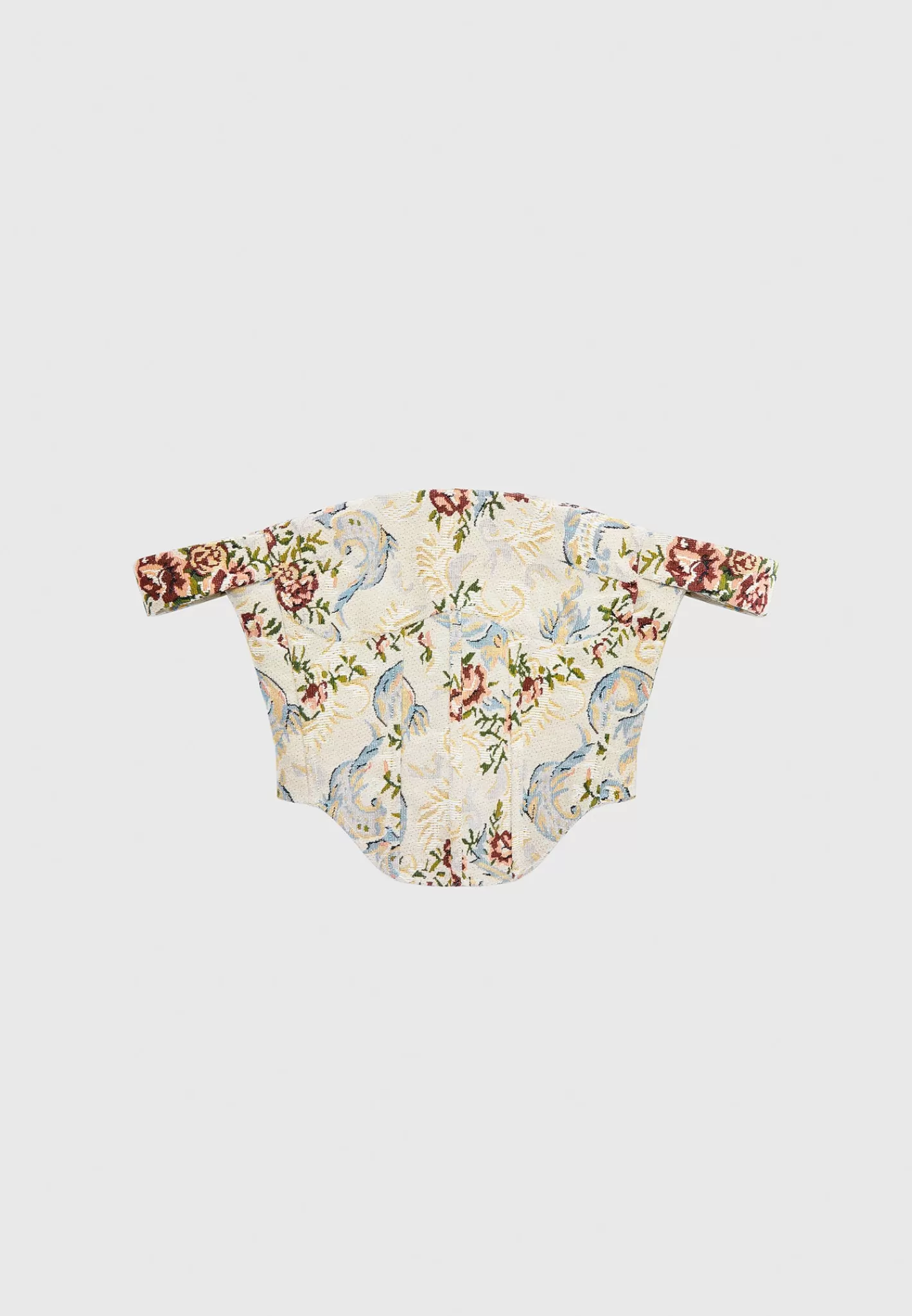 Floral Jacquard Bardot Corset Top - -Manière De Voir Fashion