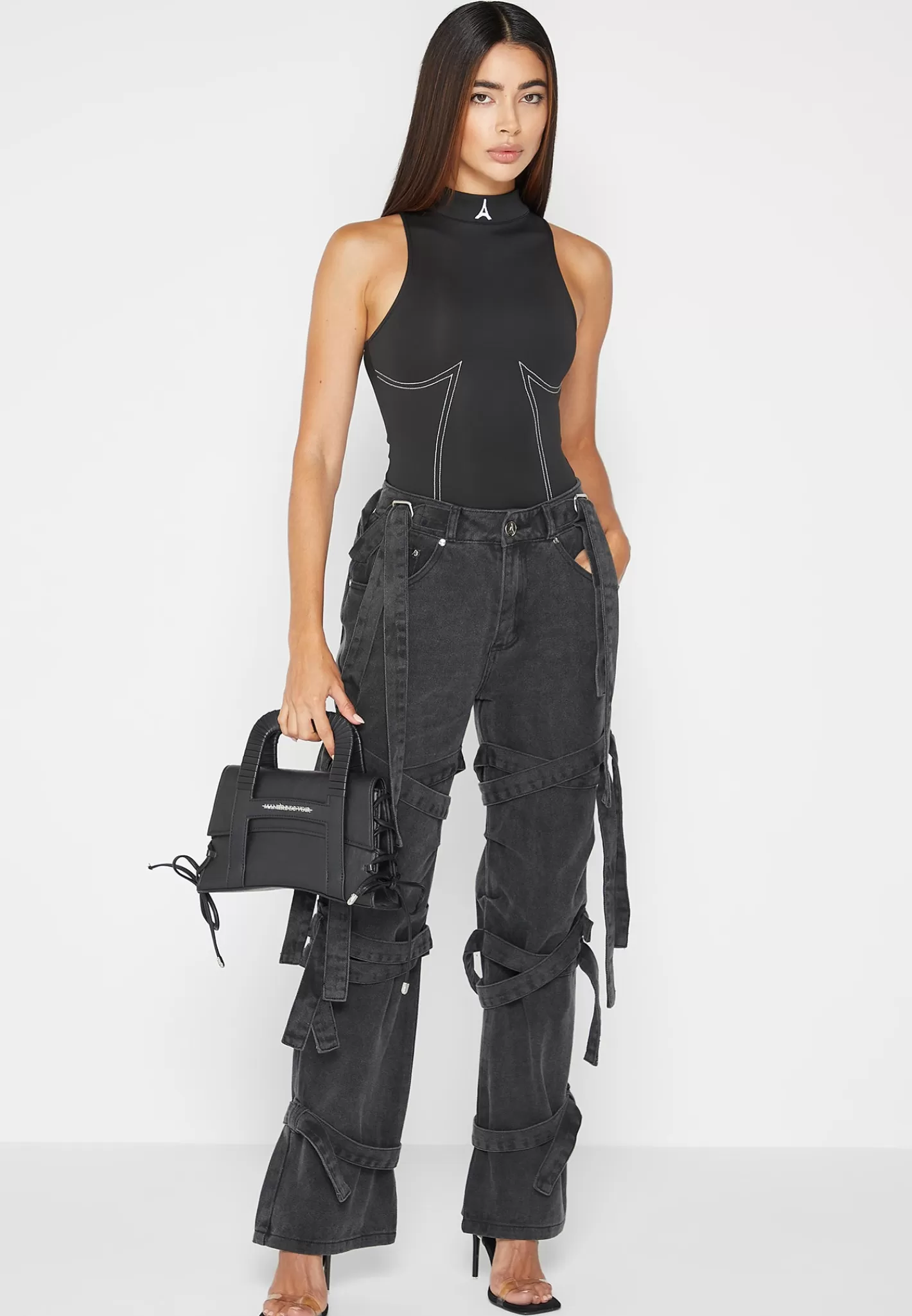 High Neck Racer Bodysuit - -Manière De Voir Clearance