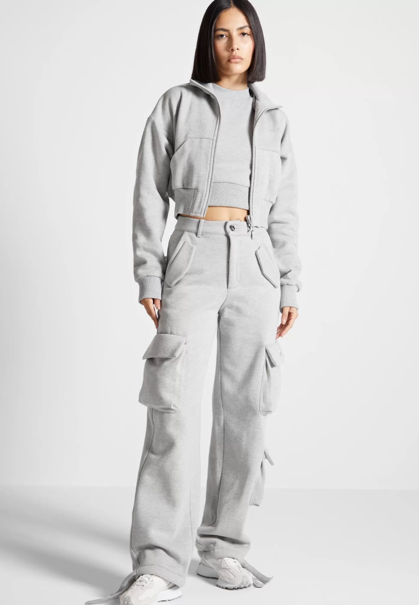 High Waisted Jersey Cargo Pants - -Manière De Voir Cheap