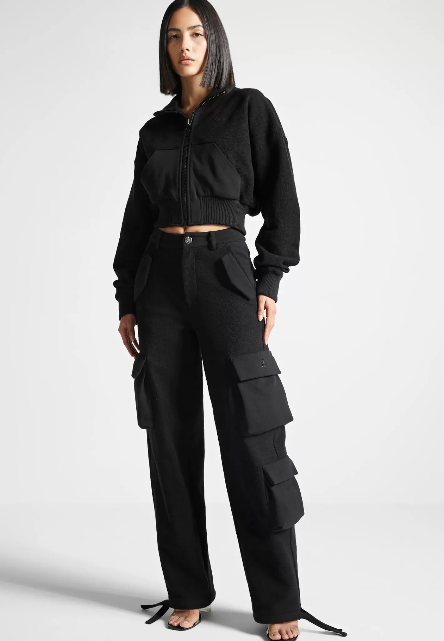 High Waisted Loopback Cargo Pants - -Manière De Voir Best Sale