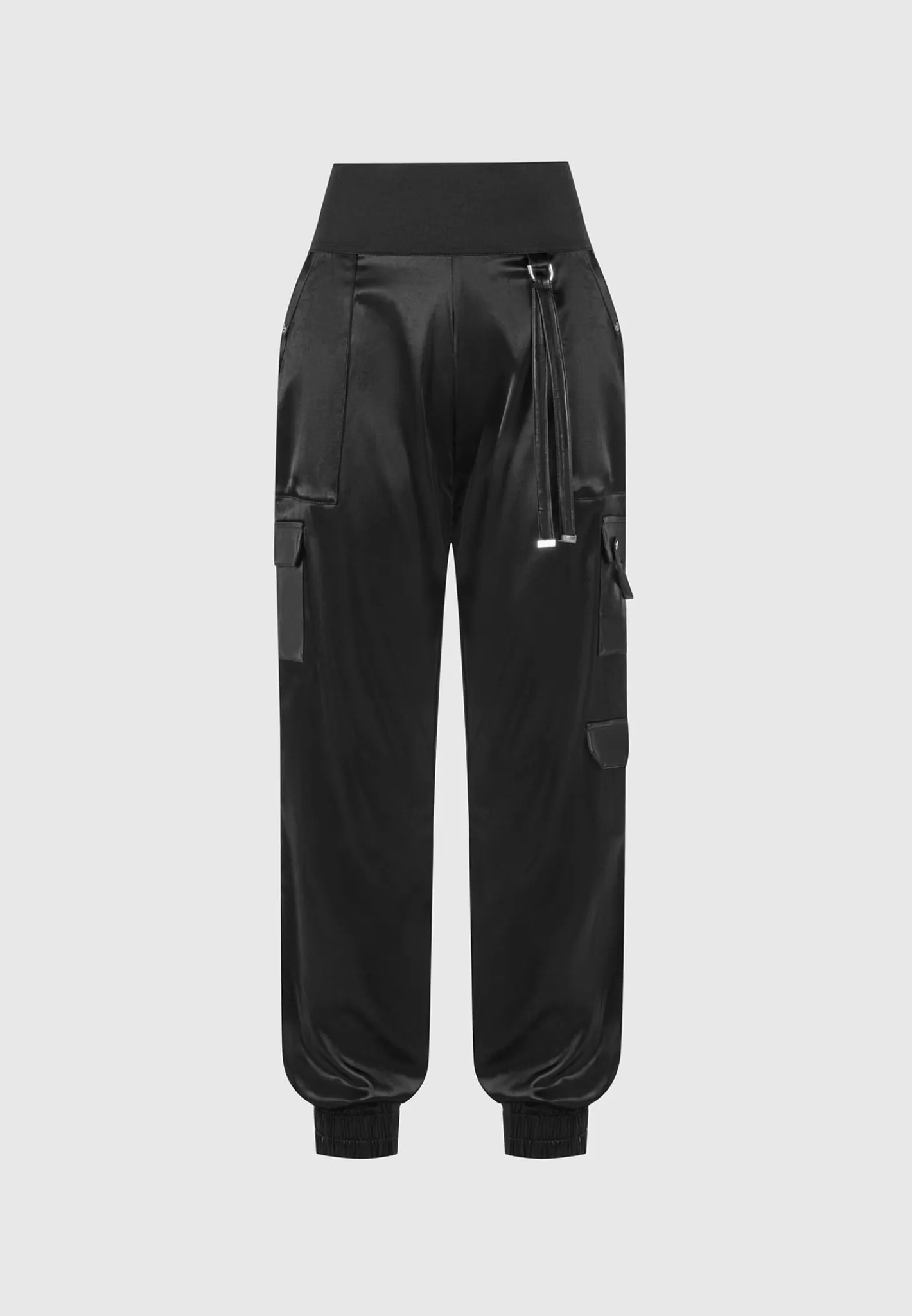 High Waisted Satin Cargo Trousers - -Manière De Voir Flash Sale