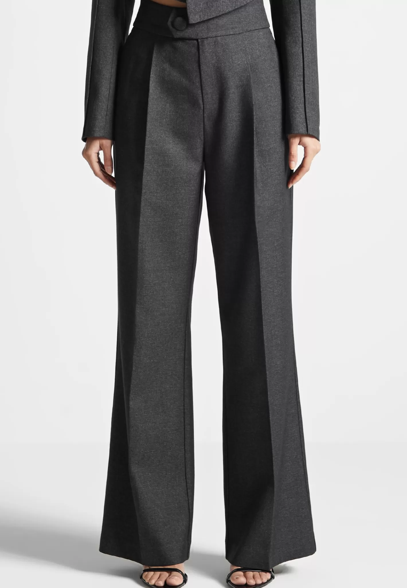 High Waisted Tailored Trousers - -Manière De Voir Clearance