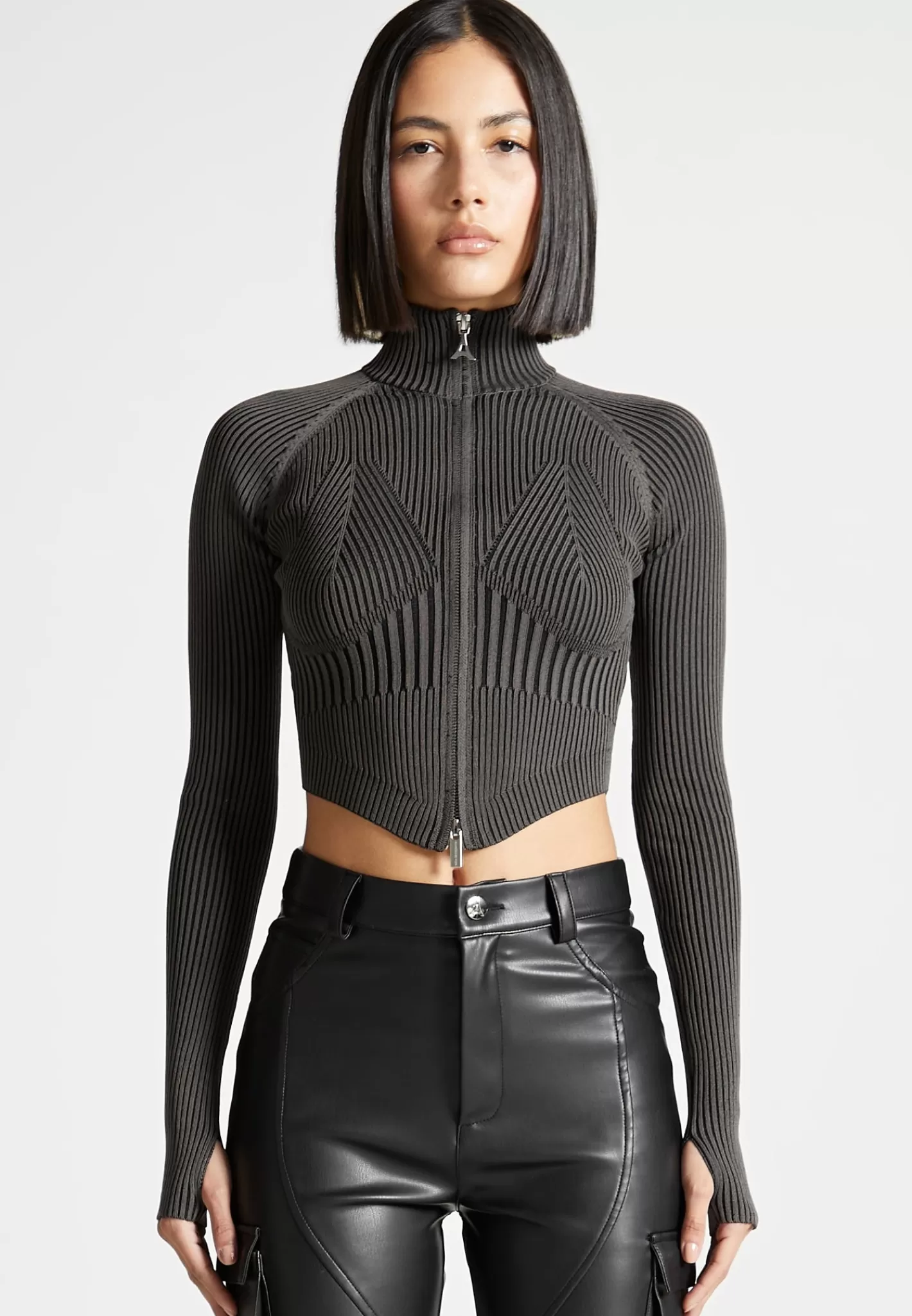 Knitted Backless Corset Top - -Manière De Voir Shop