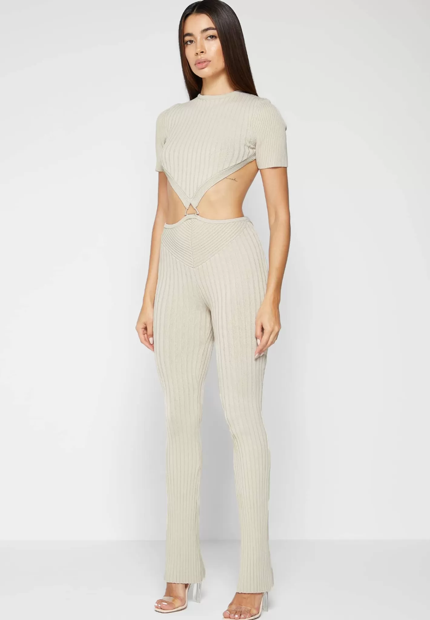 Knitted Backless Jumpsuit - -Manière De Voir Cheap