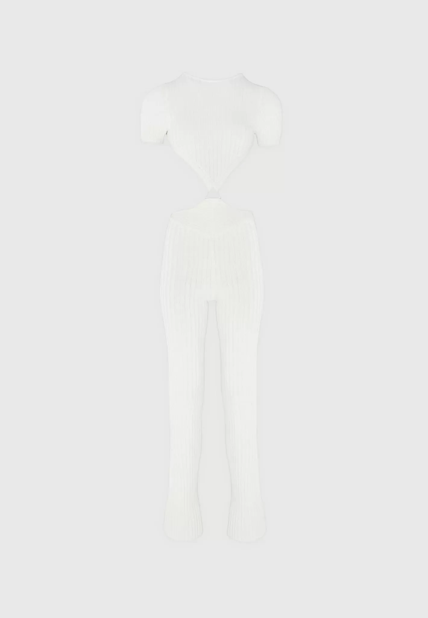 Knitted Backless Jumpsuit - Off White-Manière De Voir Best