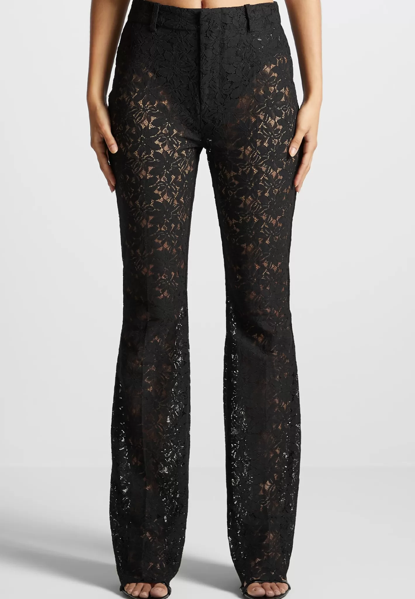 Lace Fit and Flare Trousers - -Manière De Voir Hot