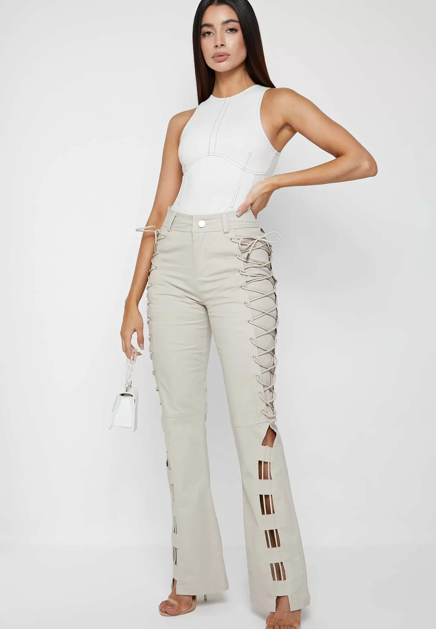 Lace Up Trousers - -Manière De Voir Cheap