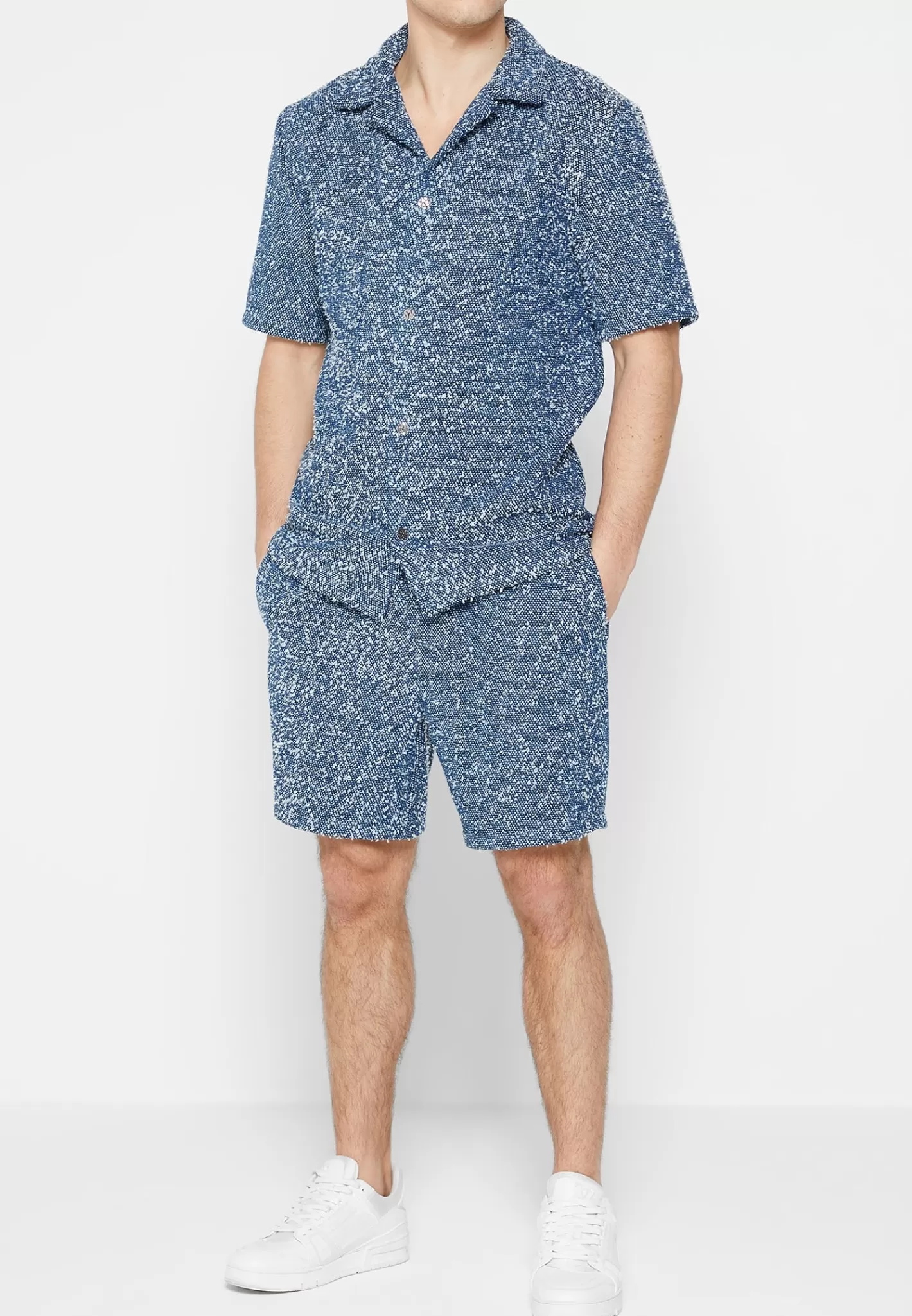 Limited Edition Boucle Denim Shorts - Mid -Manière De Voir Shop