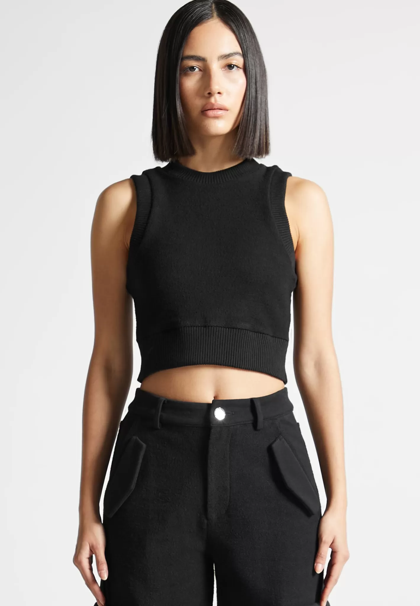 Loopback Racer Crop Top - -Manière De Voir Clearance