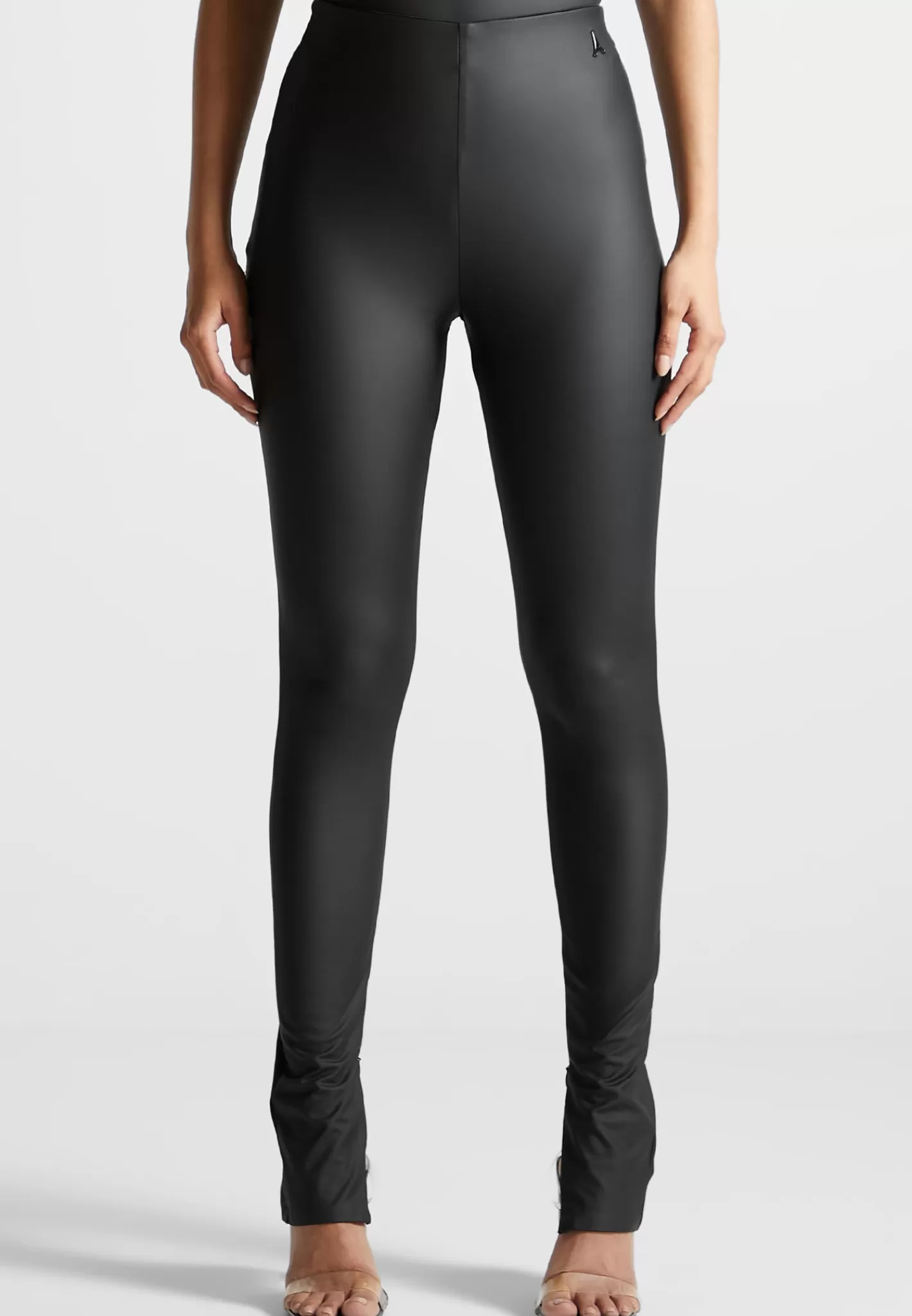 Matte Vegan Leather Leggings - -Manière De Voir Outlet