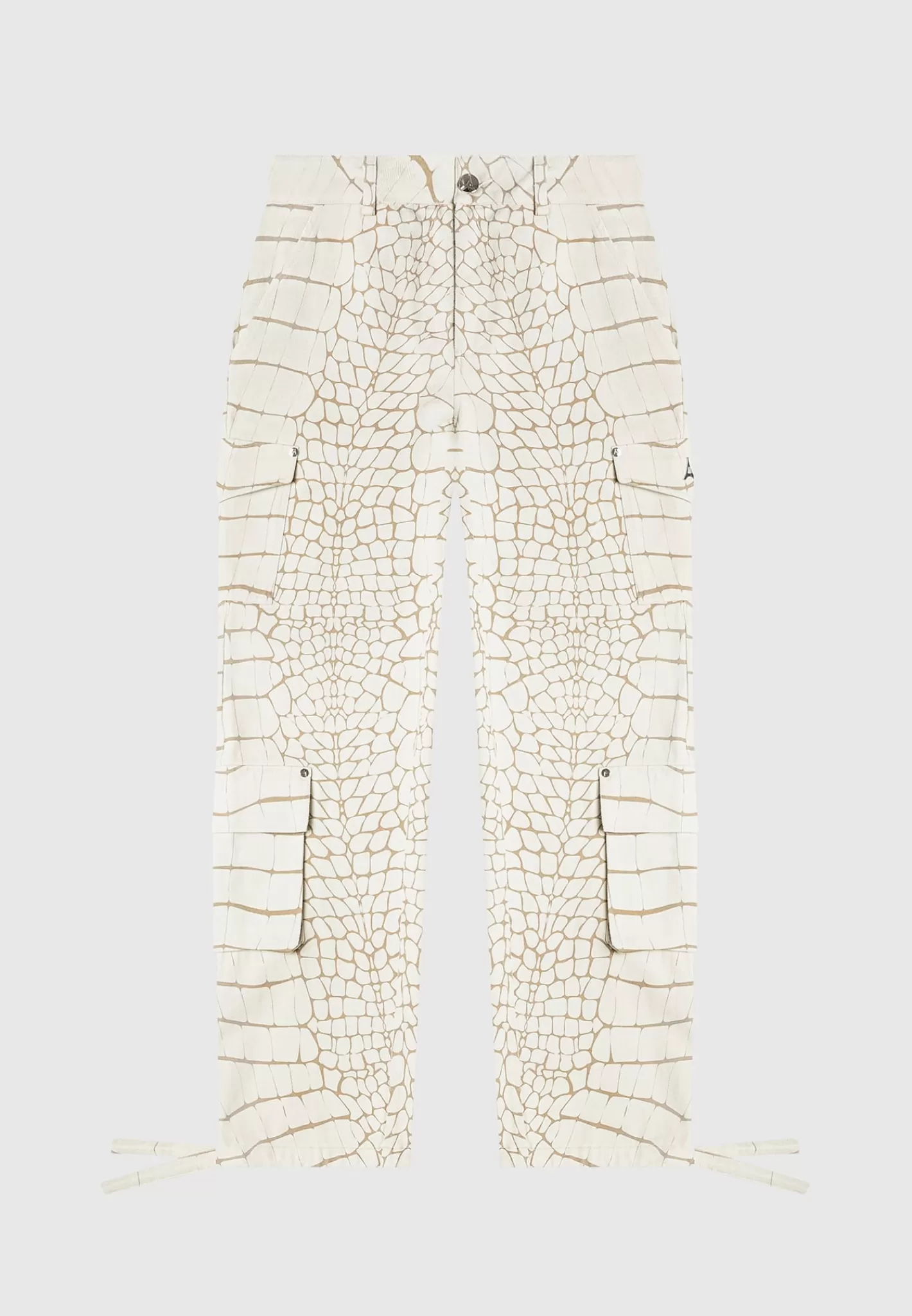 Mid Rise Croc Print Cargo Pants - -Manière De Voir Hot