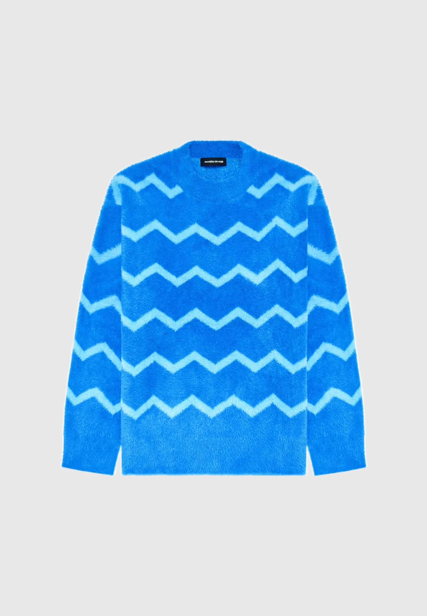 Mohair Effect Zig Zag Jumper - -Manière De Voir Shop