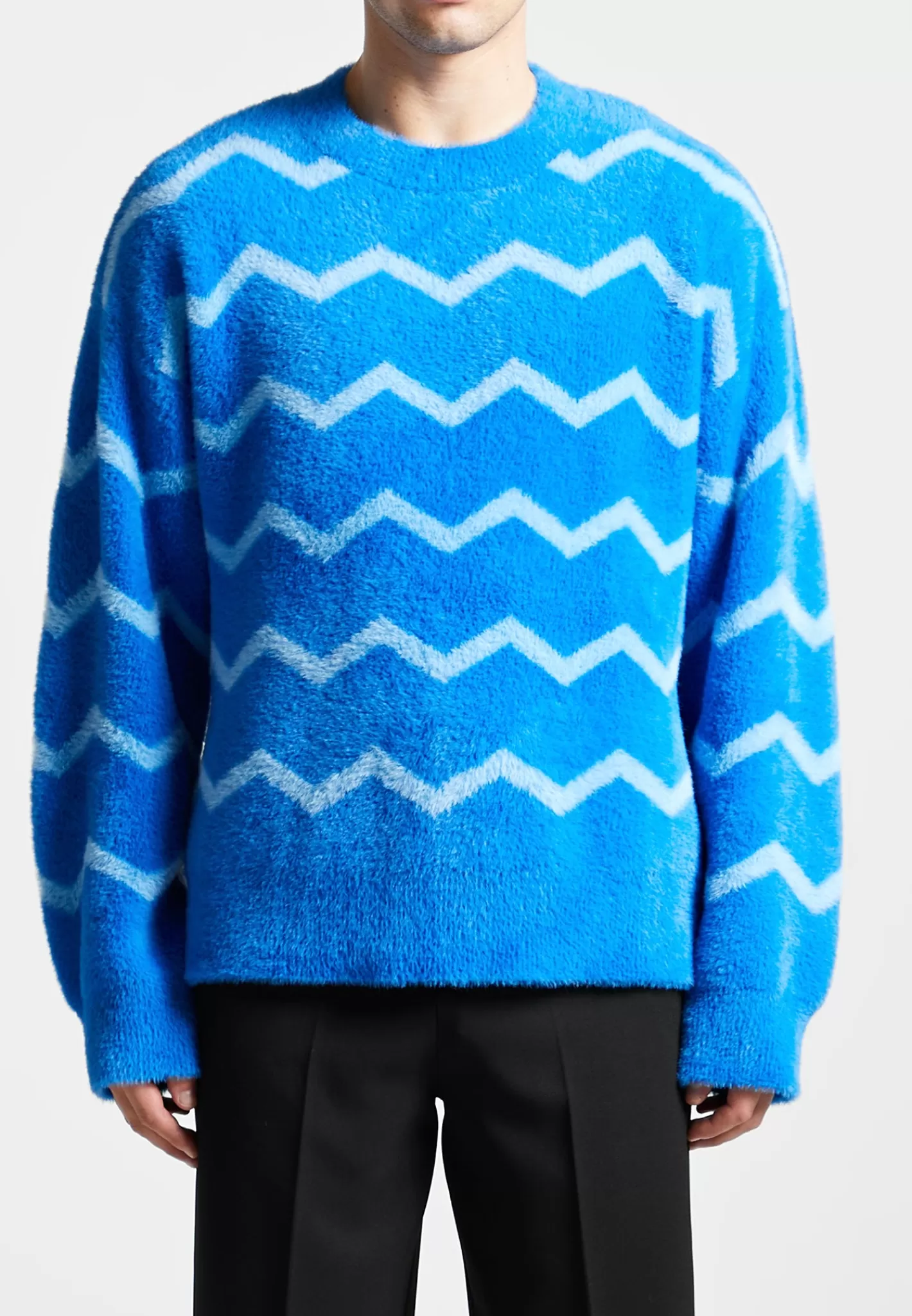 Mohair Effect Zig Zag Jumper - -Manière De Voir Shop