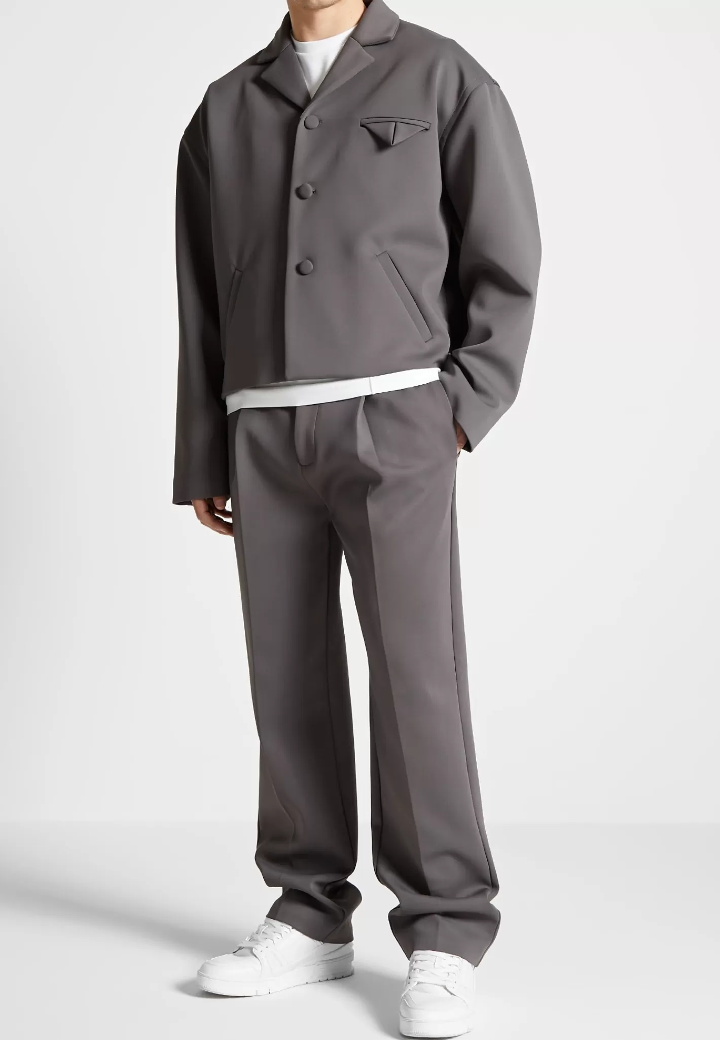 Neoprene Trousers with Pleat - -Manière De Voir Cheap