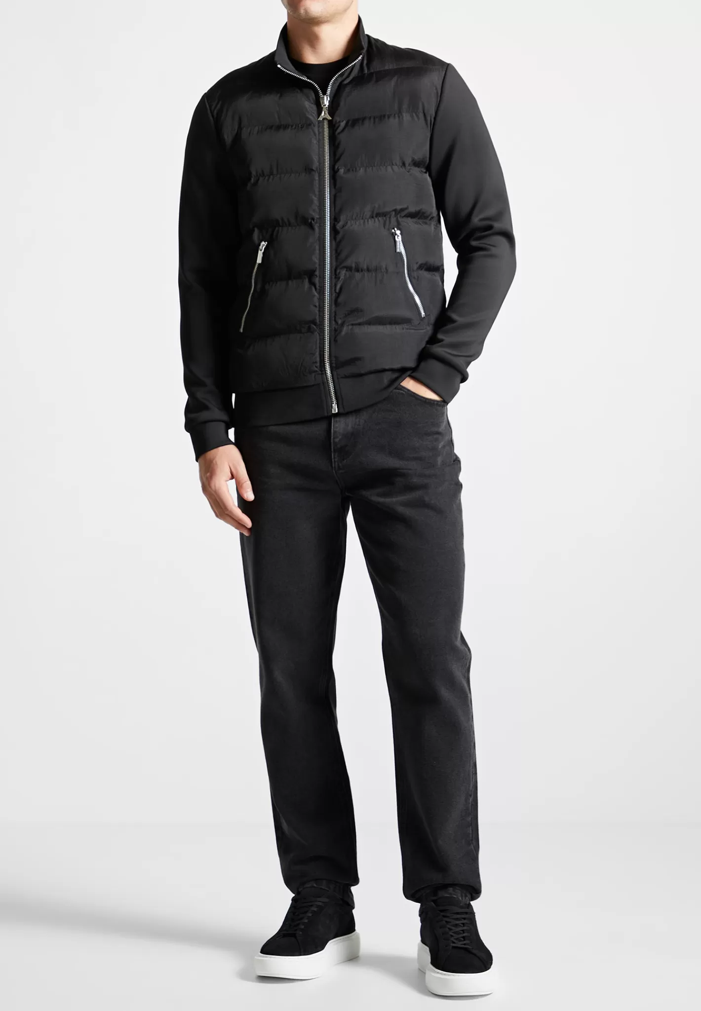 Nylon and Neoprene Quilted Jacket - -Manière De Voir Store