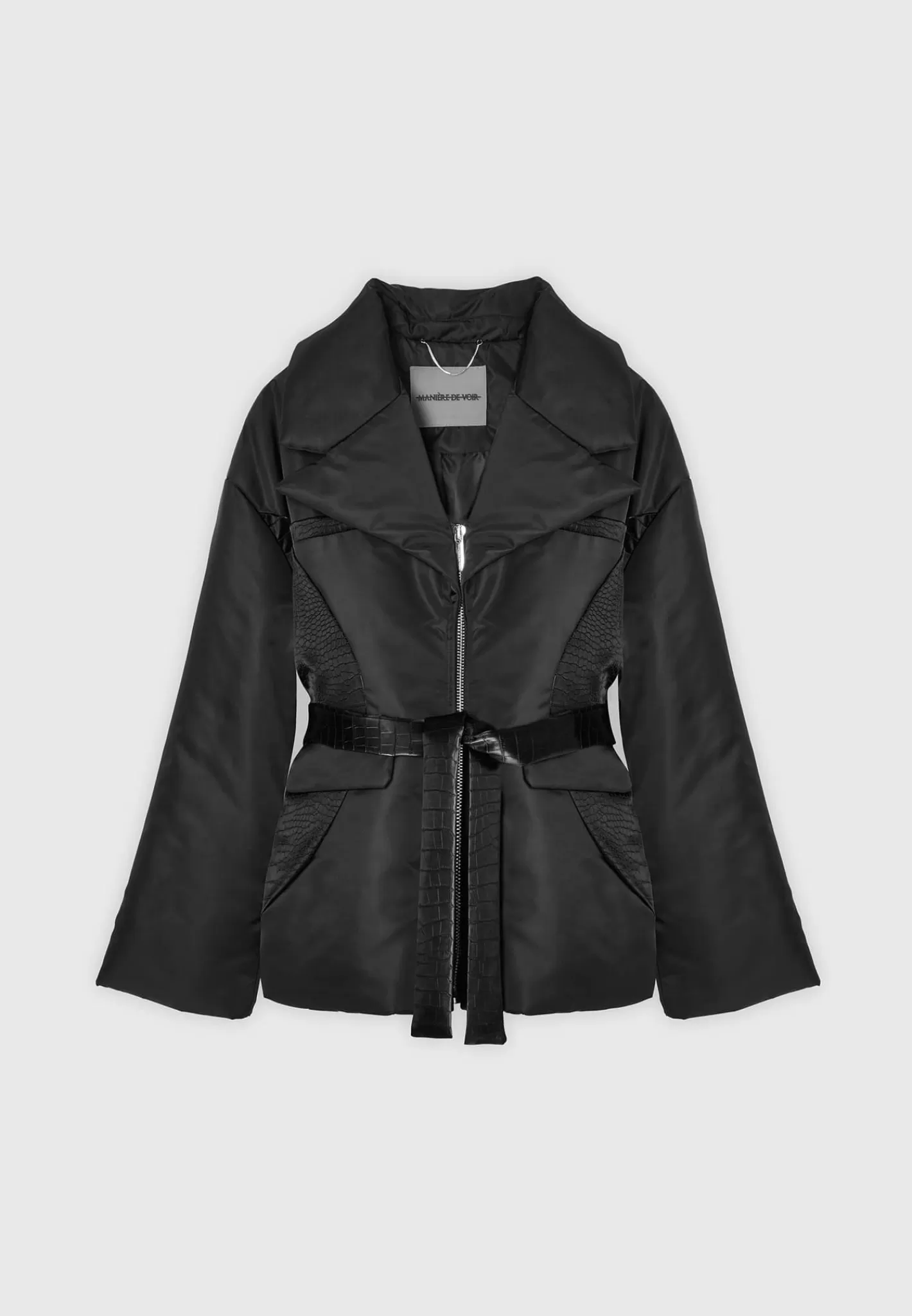 Nylon Belted Blazer Jacket - -Manière De Voir Best